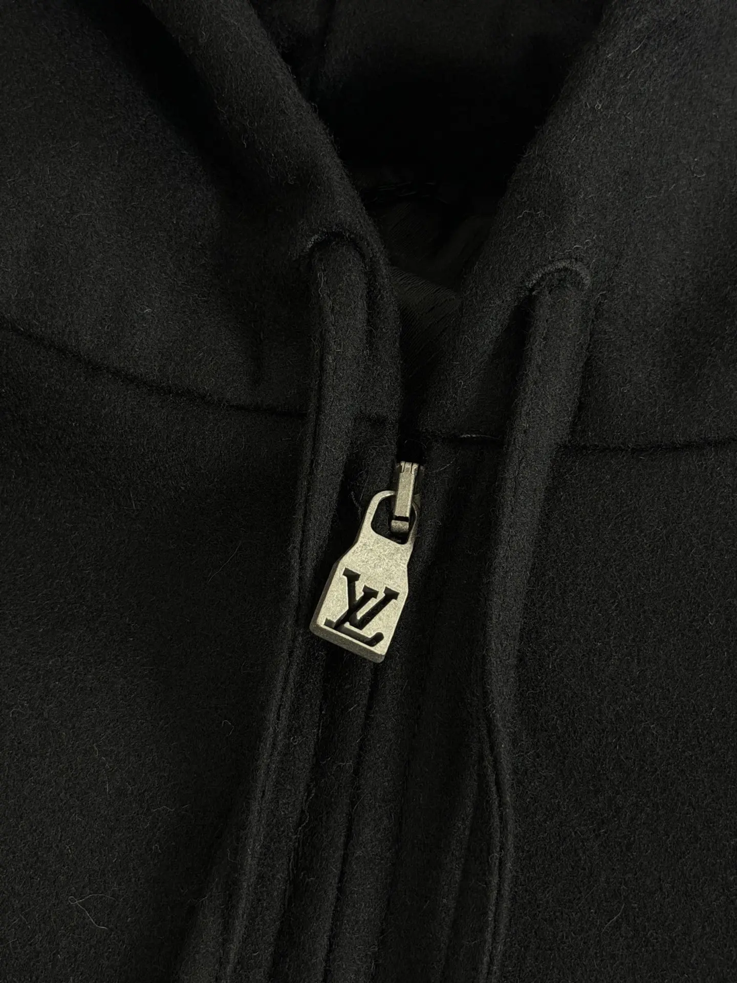 Logo-Appliqué Wool-Blend Zip-Up Hoodie D34018587 — view 6