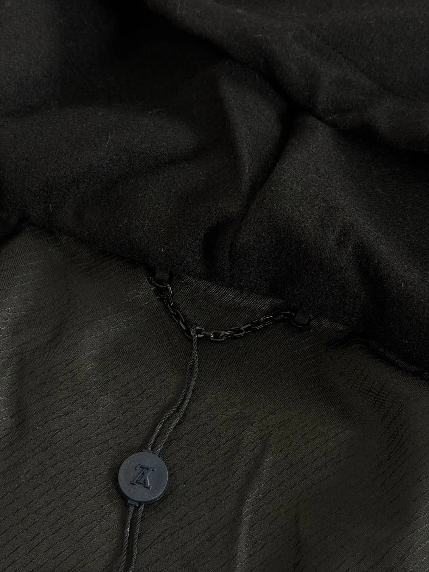 Logo-Appliqué Wool-Blend Zip-Up Hoodie D34018587 — view 11
