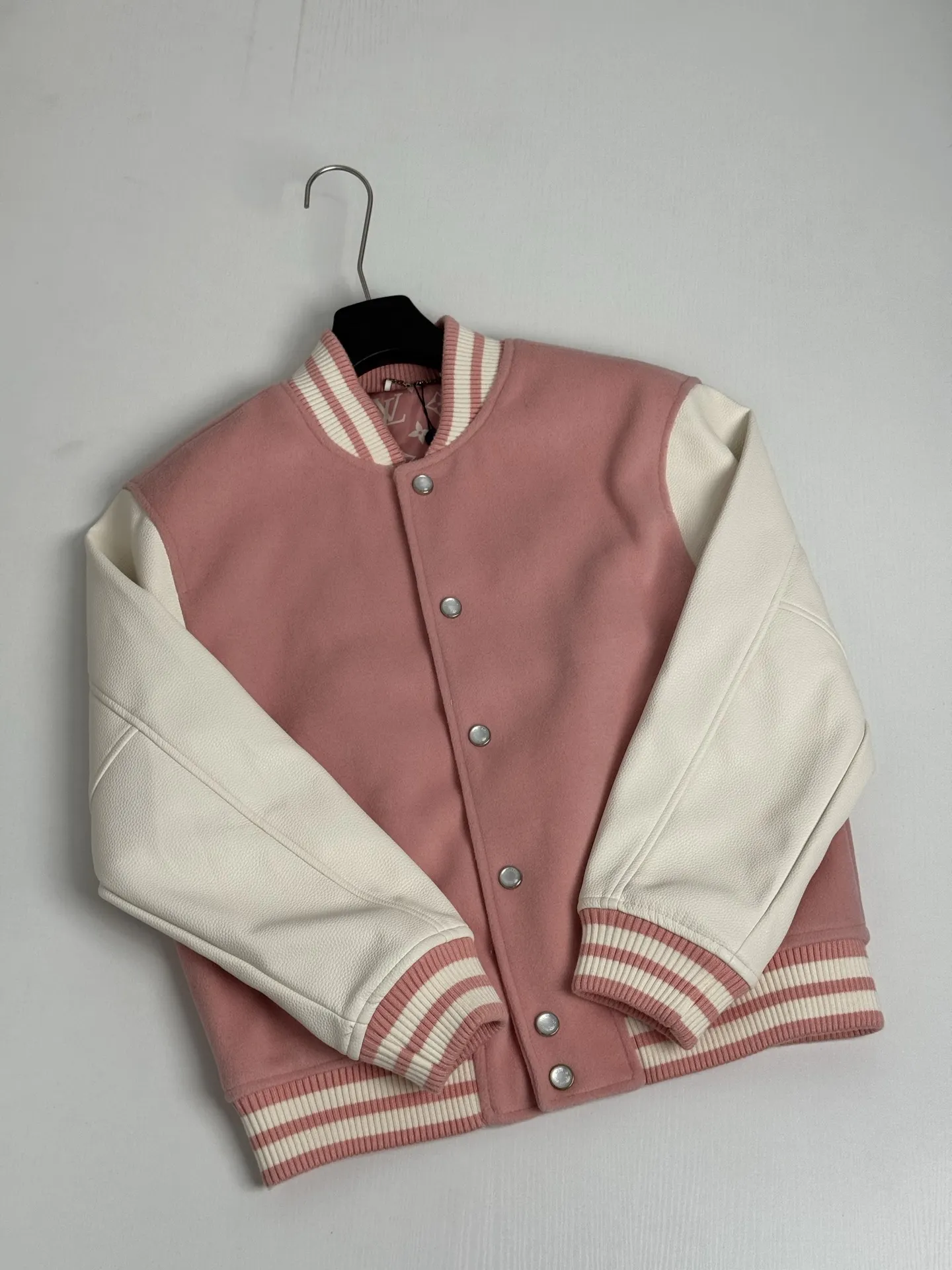 Nigo Collaboration Leather-Trimmed Varsity Jacket D34018678 — view 3