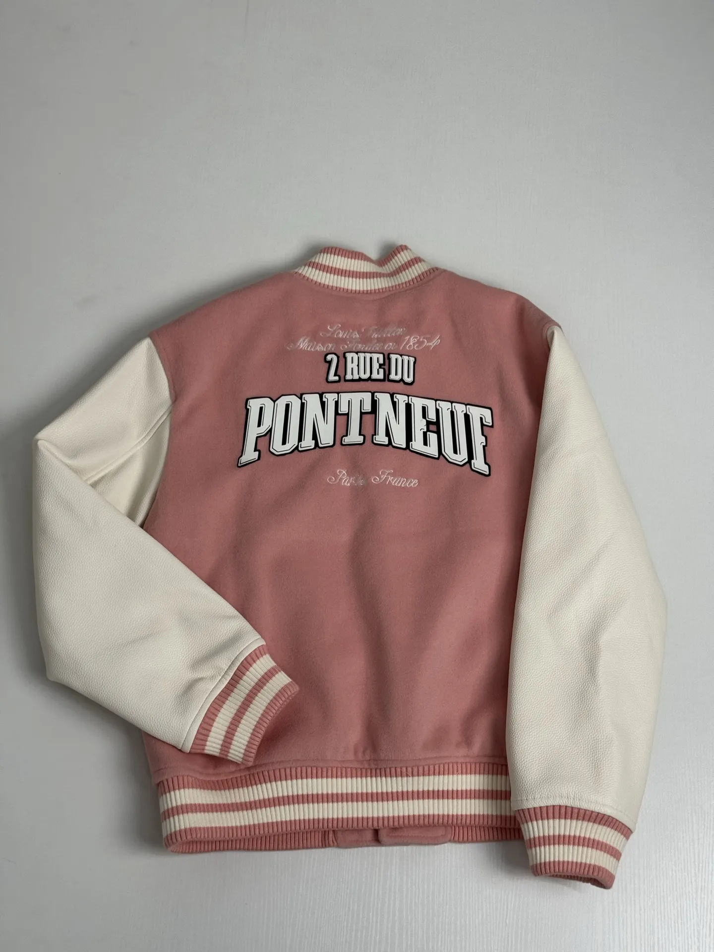 Nigo Collaboration Leather-Trimmed Varsity Jacket D34018678 — view 4