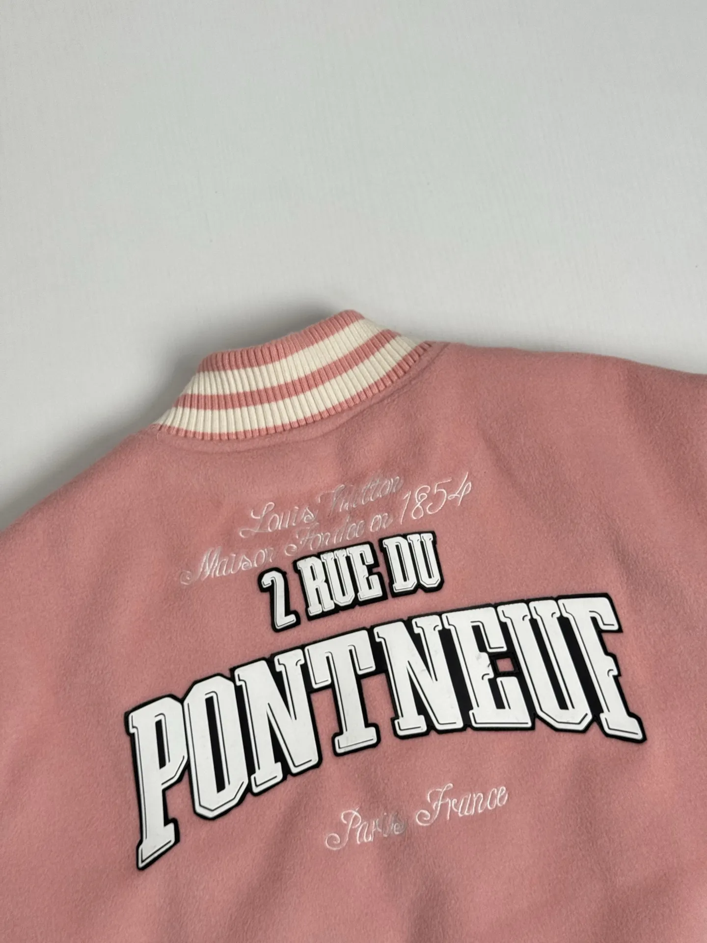 Nigo Collaboration Leather-Trimmed Varsity Jacket D34018678 — view 5