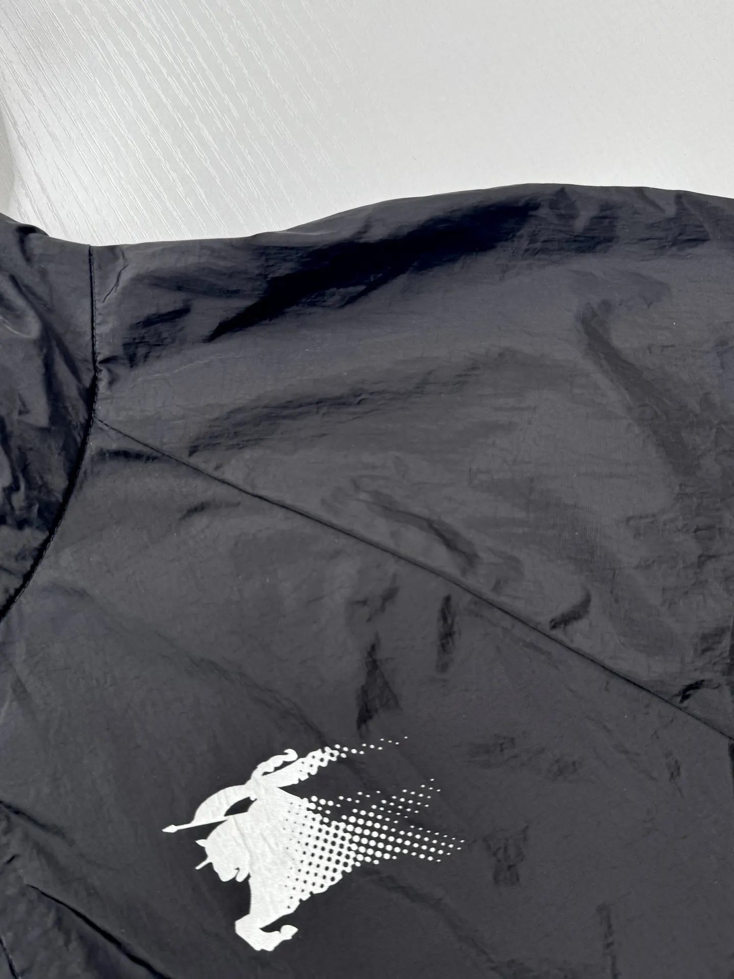 Logo Print Check-Trim Hooded Jacket D34018712 — view 4