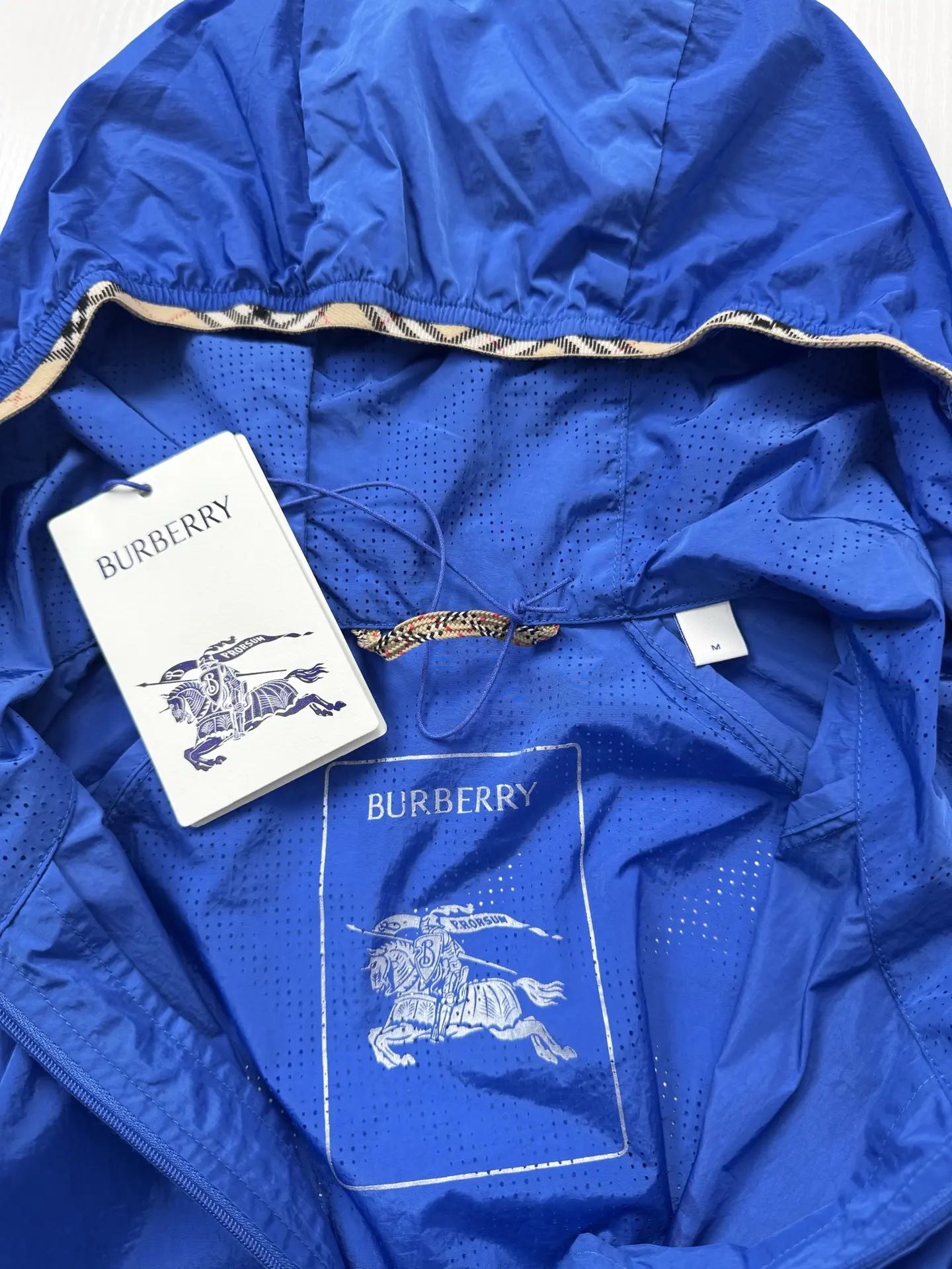 Check-Trim Hooded Shell Jacket D34018711 — view 5