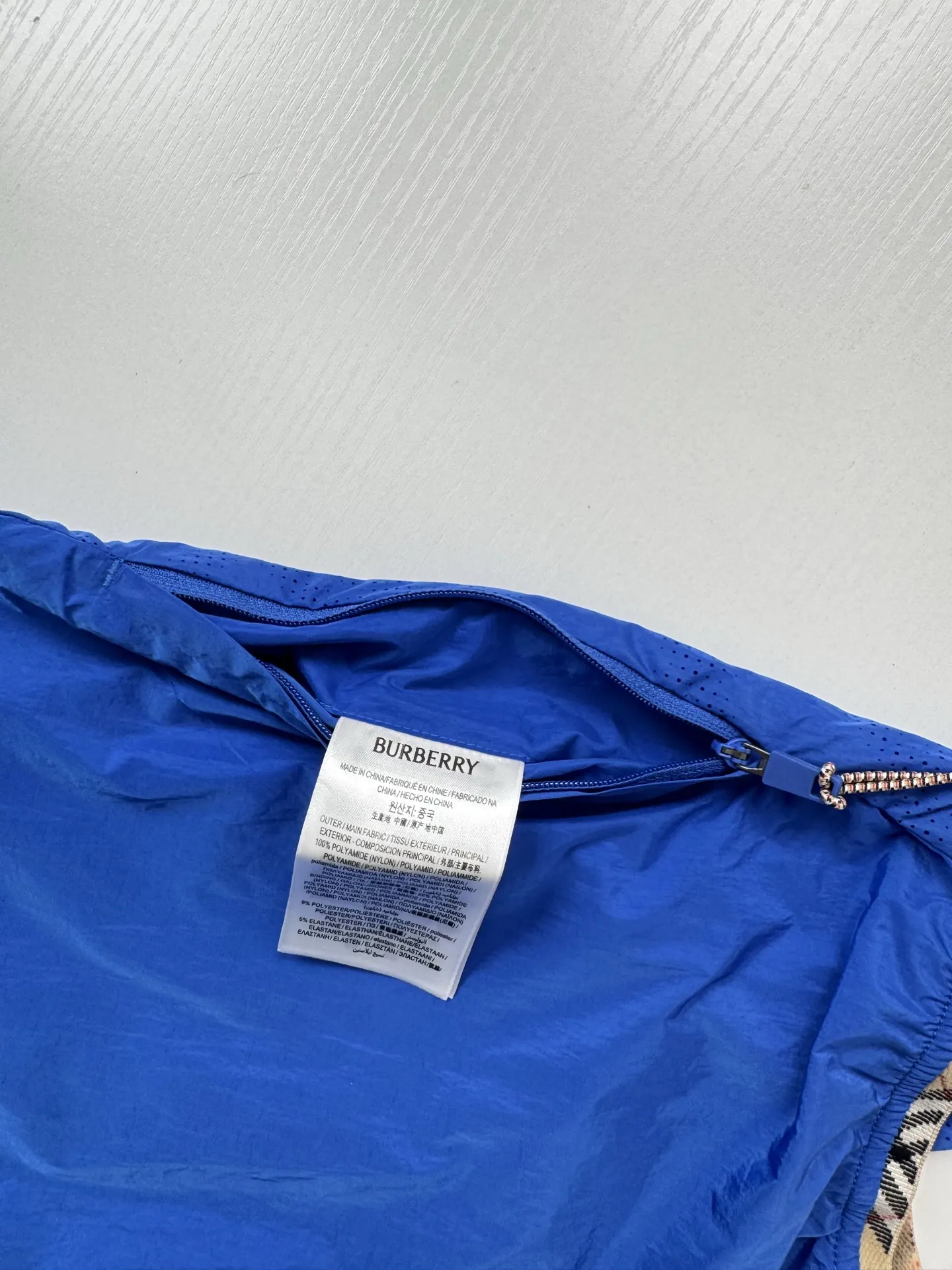 Check-Trim Hooded Shell Jacket D34018711 — view 13