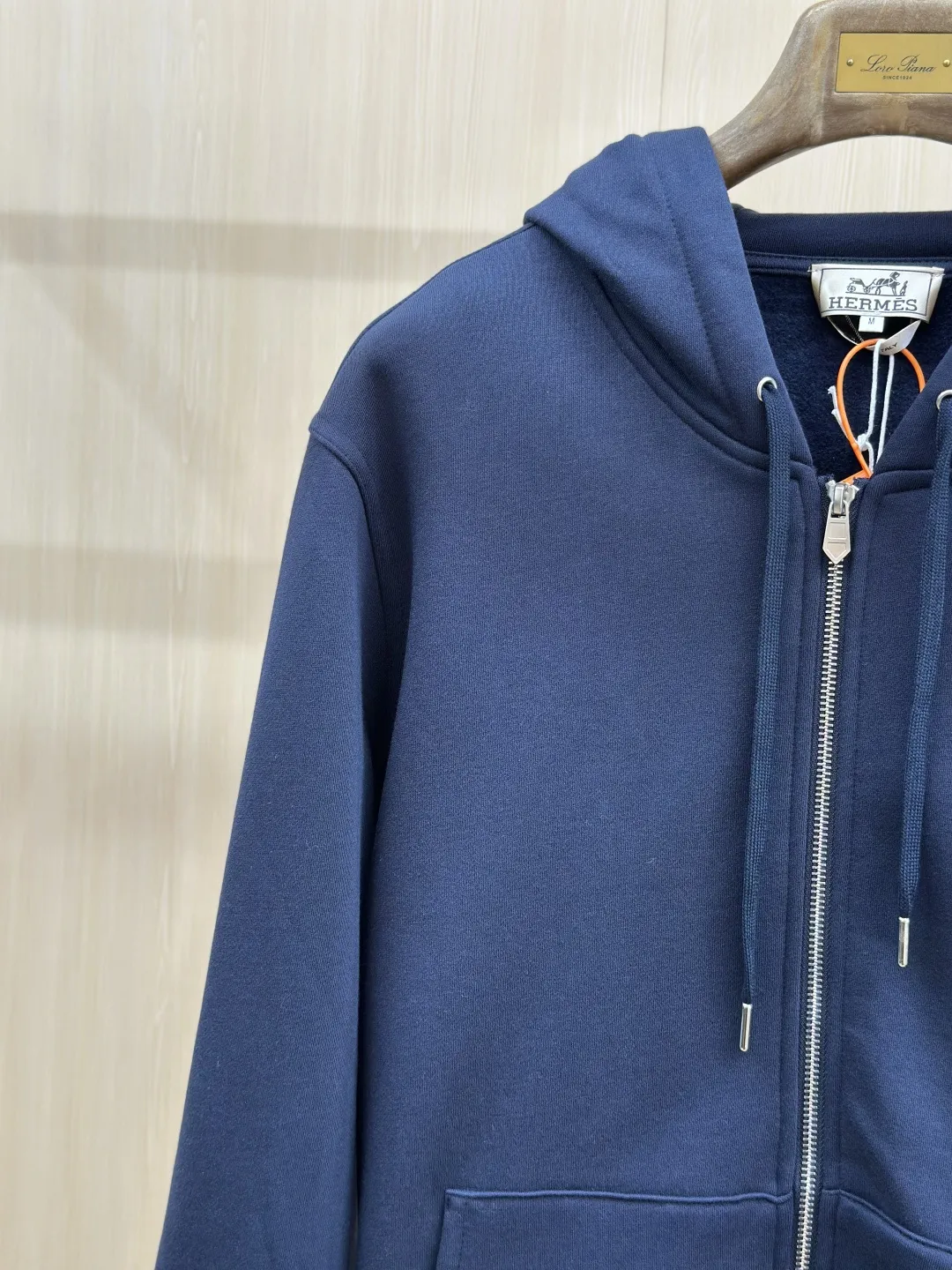 Embroidered Patch Zip-Up Hoodie D34020571 — view 6