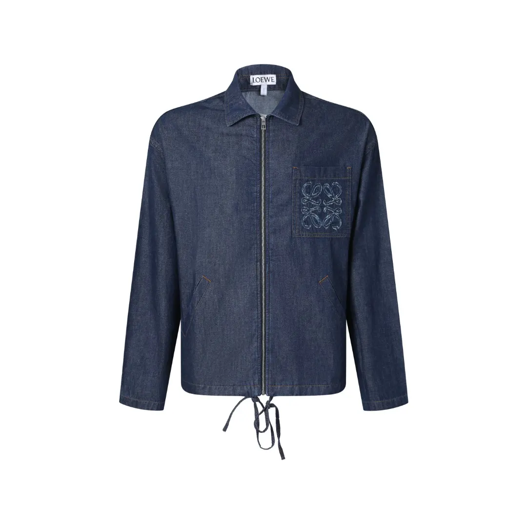 Anagram Embroidered Chambray Denim Jacket D34018778