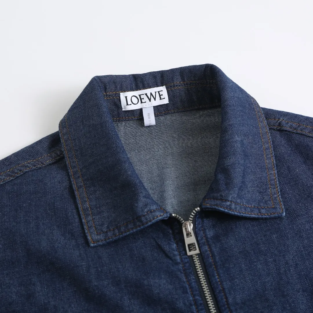 Anagram Embroidered Chambray Denim Jacket D34018778 — view 4