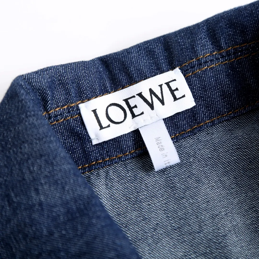 Anagram Embroidered Chambray Denim Jacket D34018778 — view 6