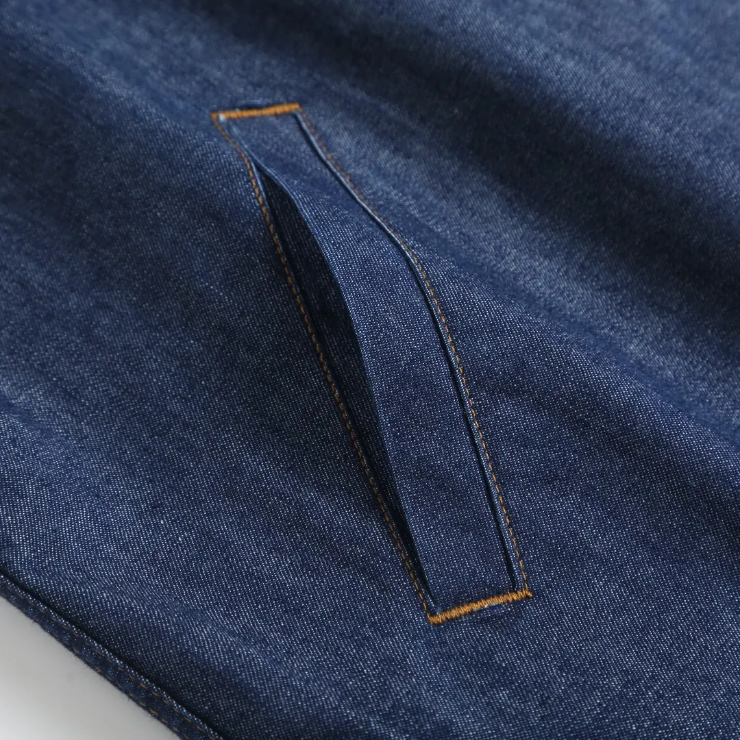 Anagram Embroidered Chambray Denim Jacket D34018778 — view 8