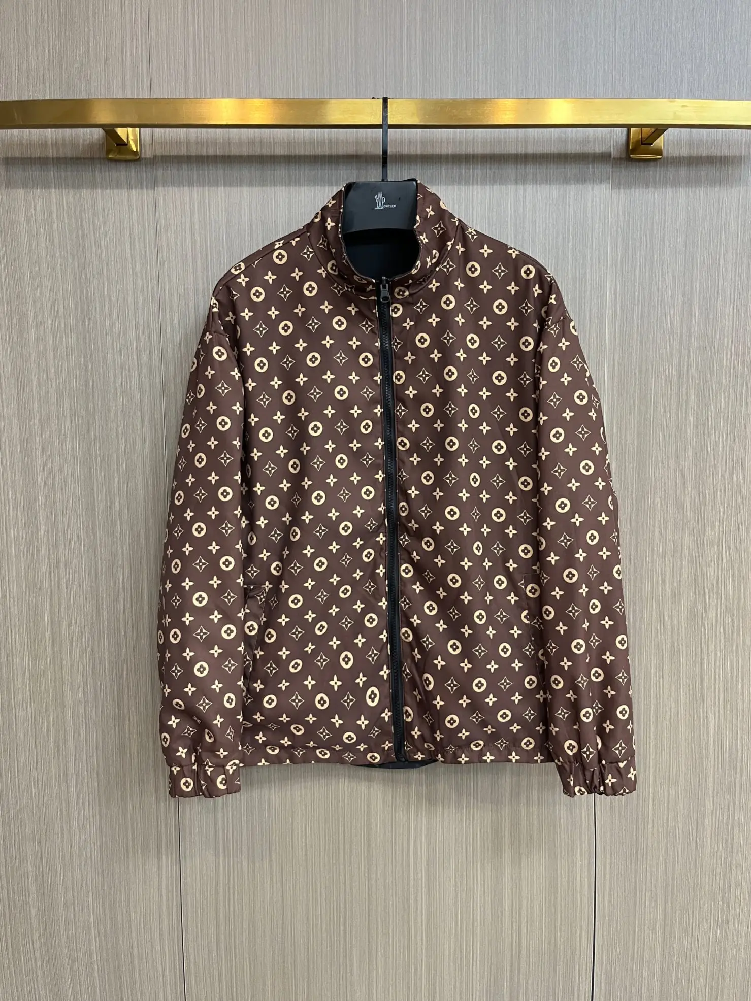 Monogram Pattern Zip-Up Windbreaker Jacket D34014736 — view 3