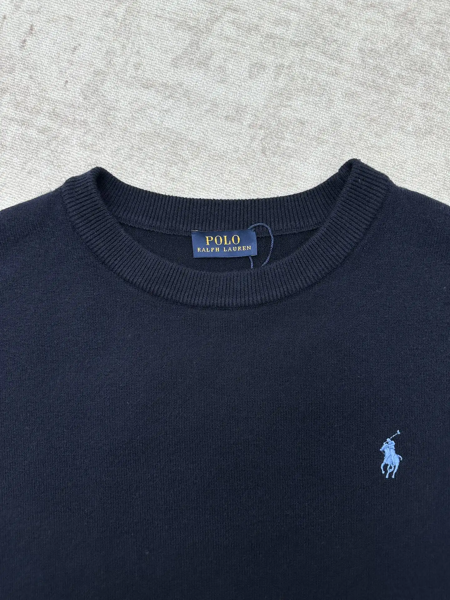 Textured Cotton Crew-Neck Sweater D34014399 — view 3