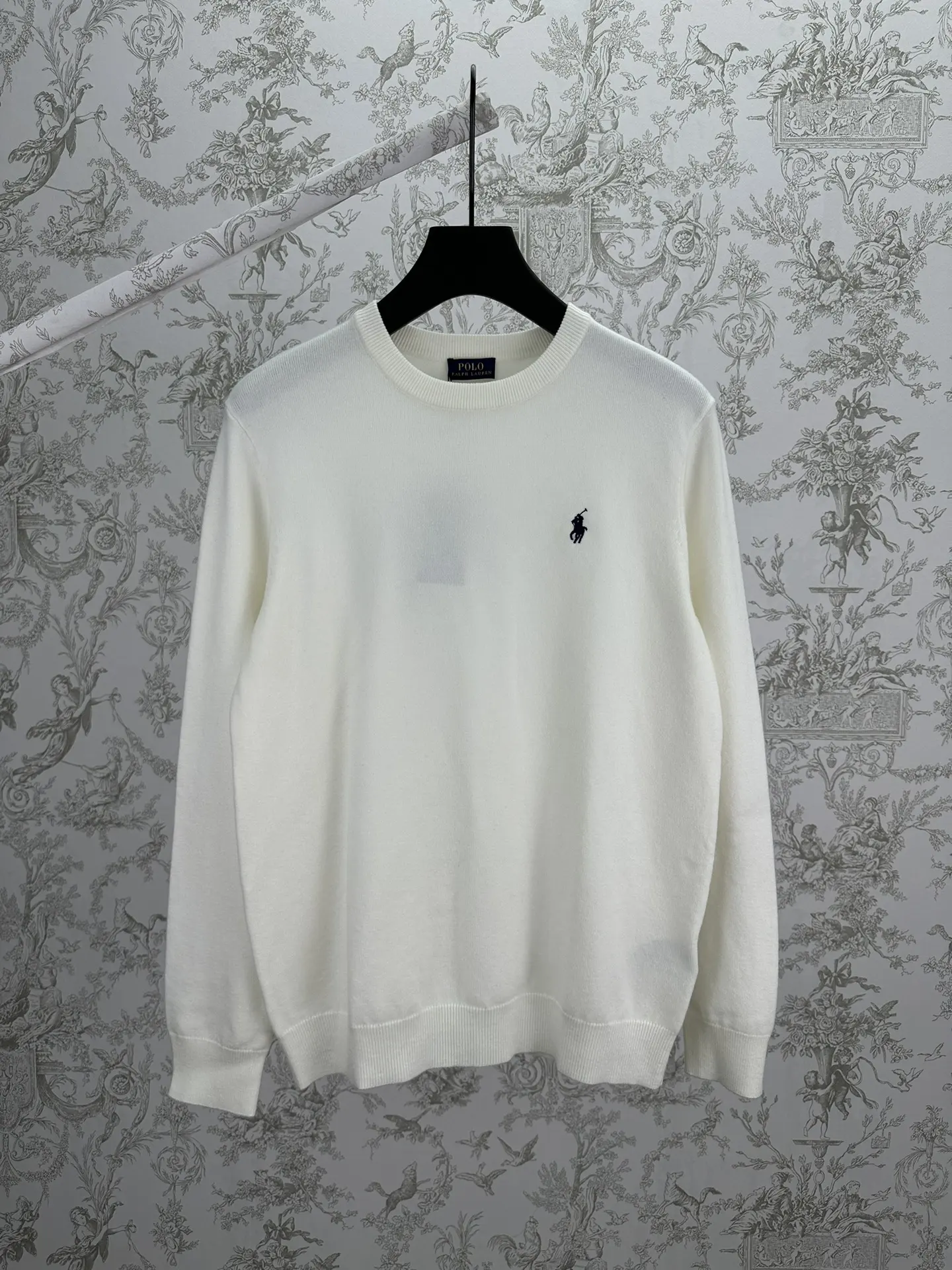 Embroidered Cotton Crew-Neck Sweater D34014404
