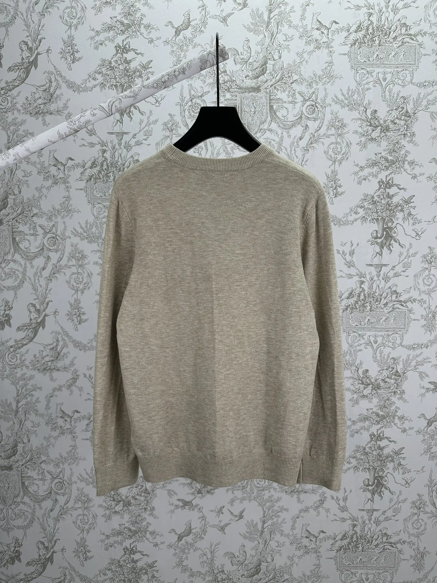 Logo-Embroidered Textured Cotton Sweater D34014403 — view 2