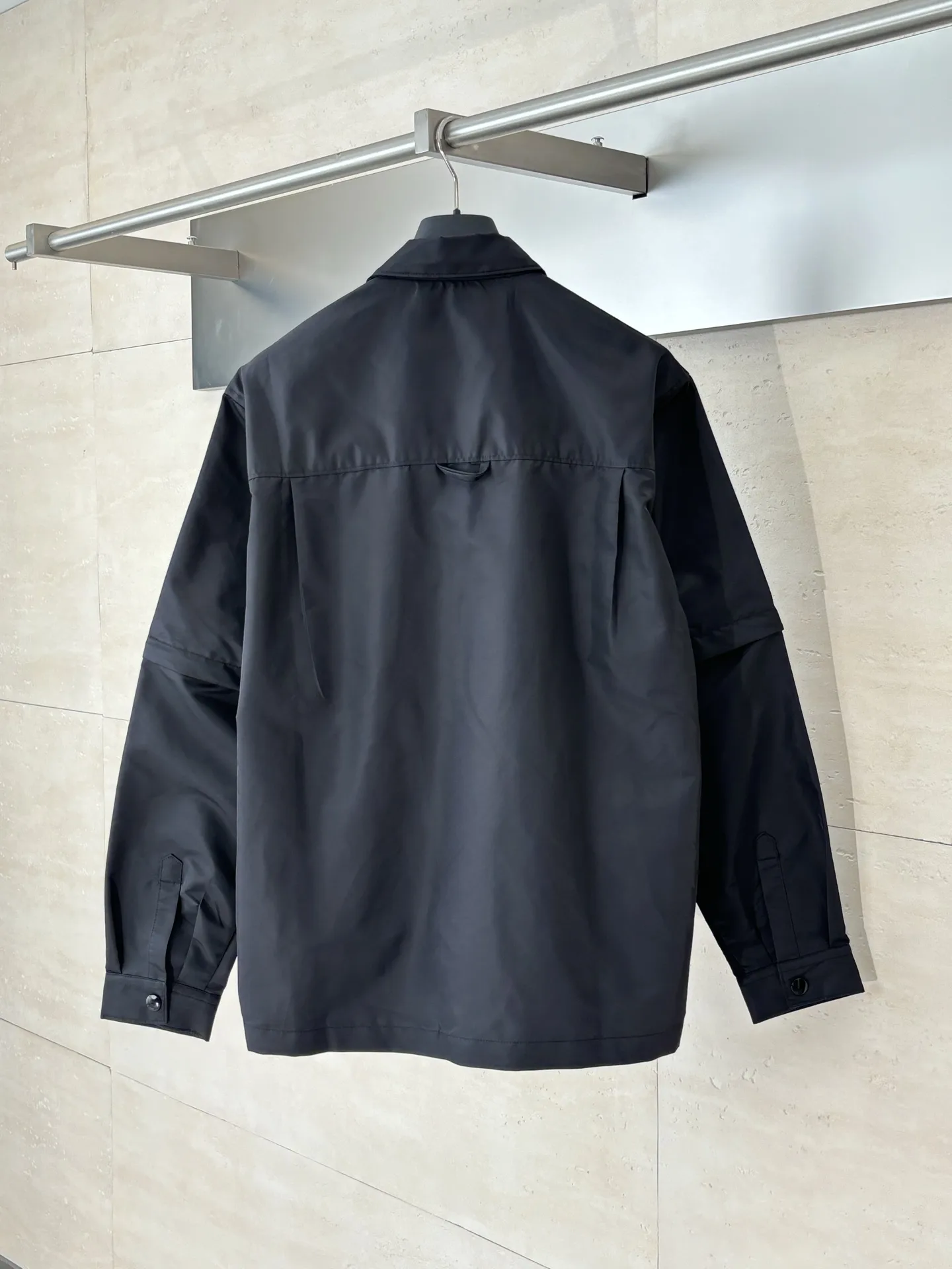 Convertible Nylon Gabardine Overshirt D34014857 — view 2