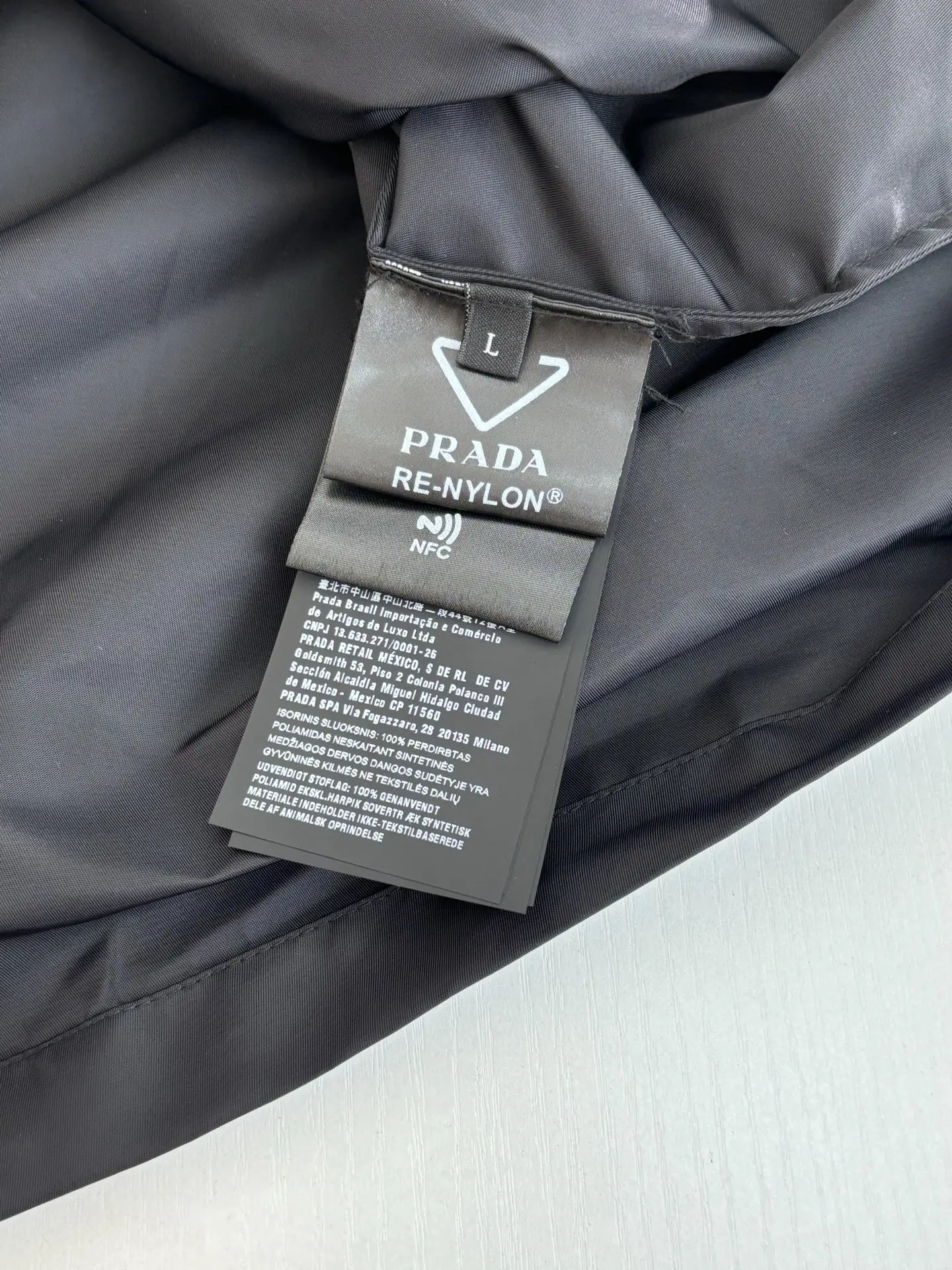 Convertible Nylon Gabardine Overshirt D34014857 — view 12