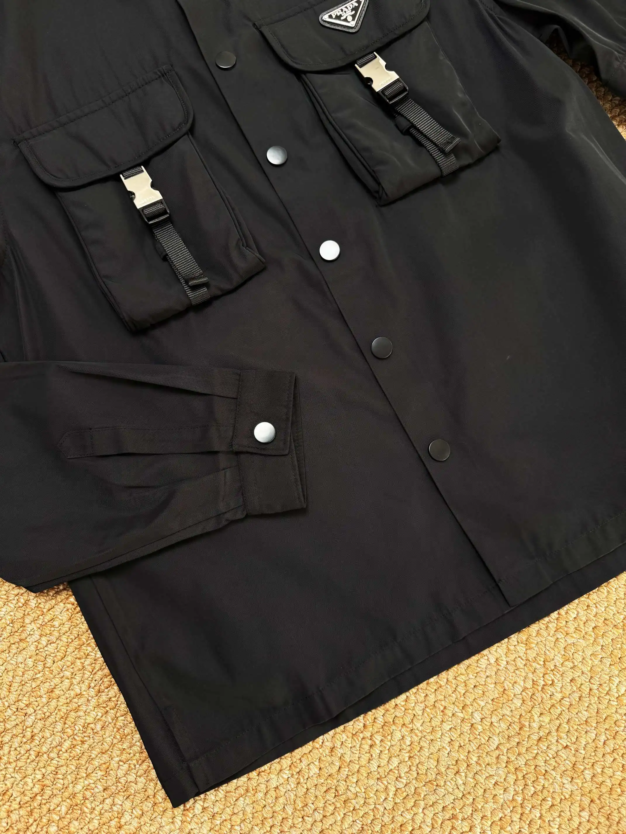 Re-Nylon and Denim Overshirt Jacket D34014856 — view 5