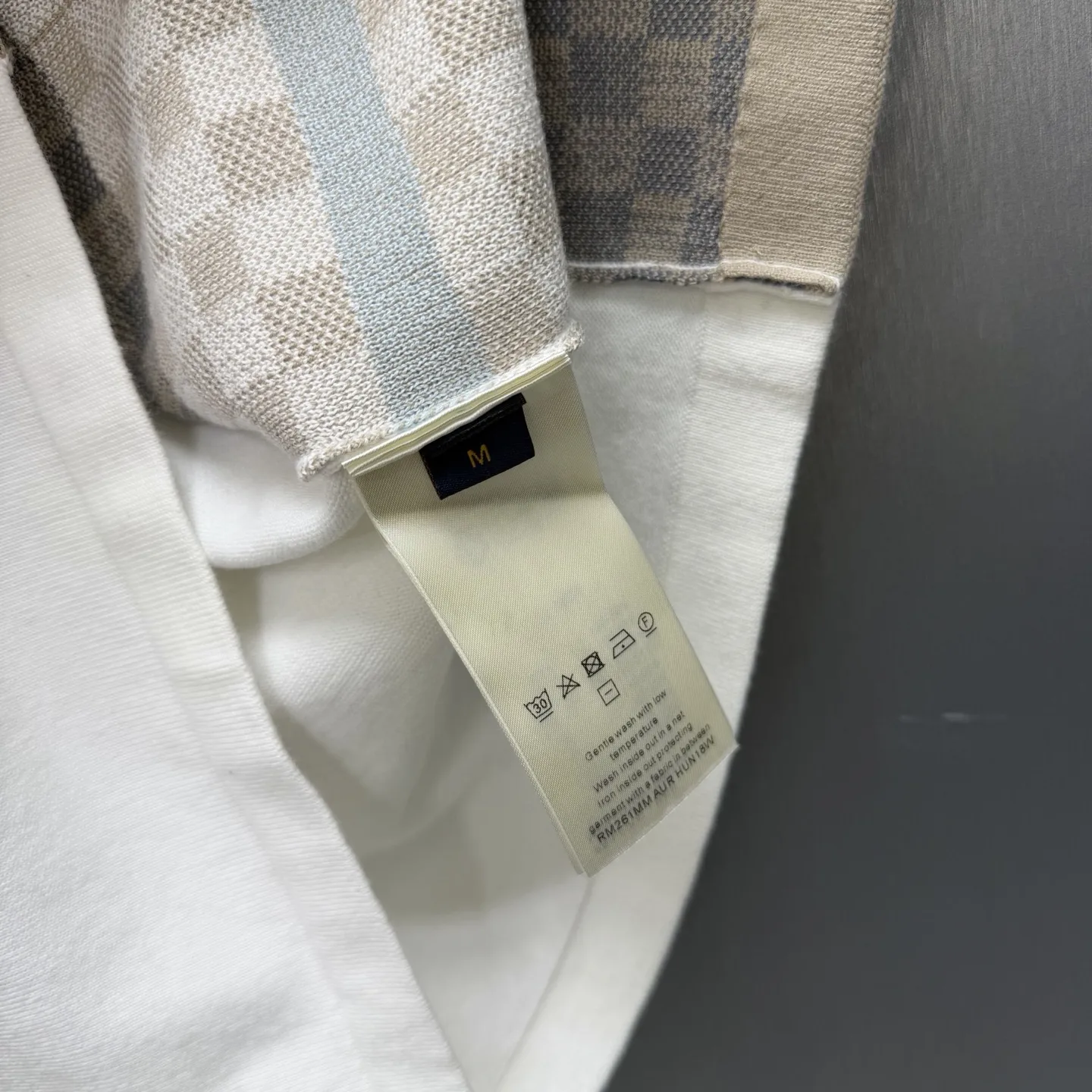 Damier Jacquard Knit Polo Shirt D34014579 — view 8