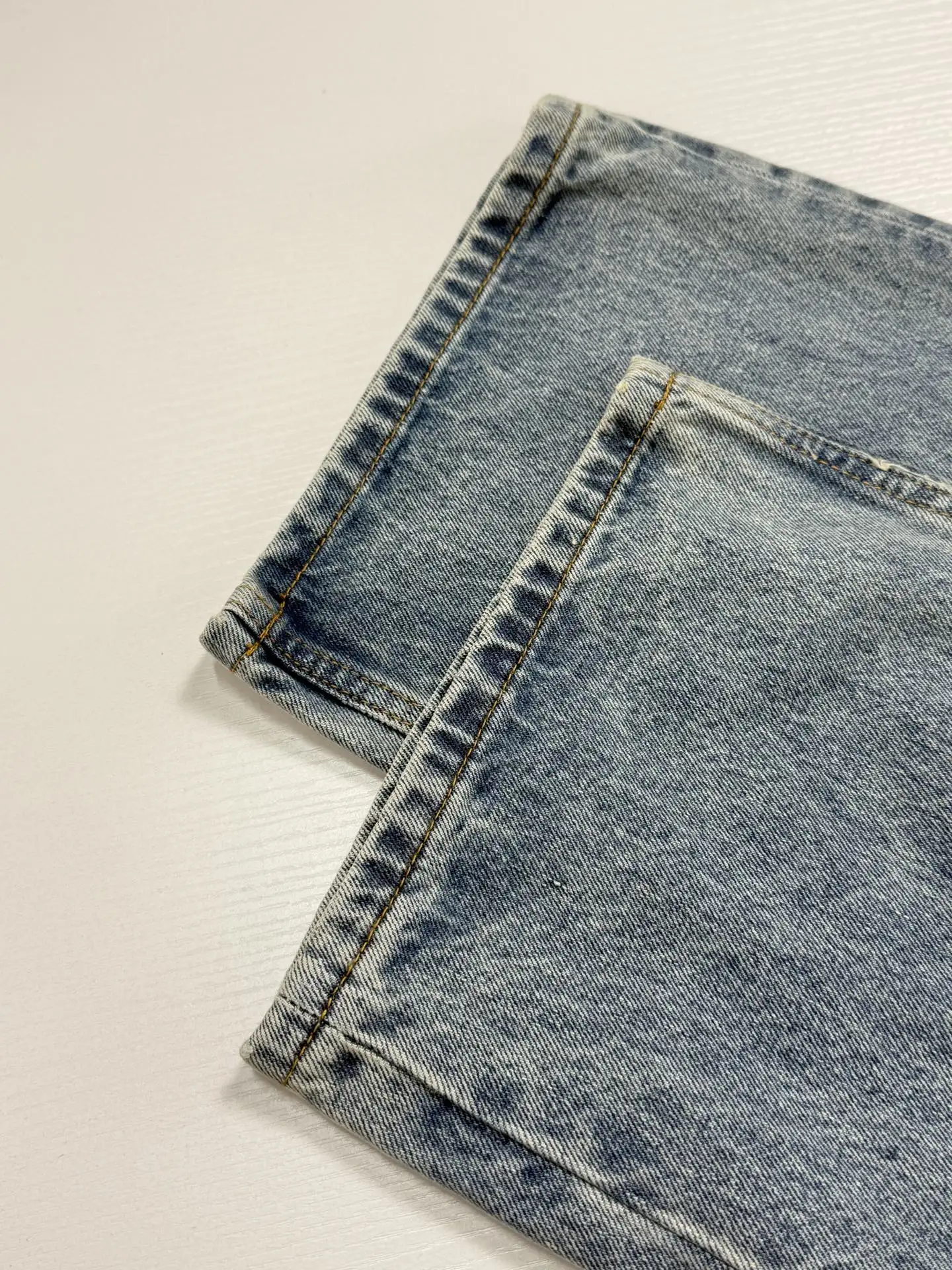 Embellished Straight-Leg Jeans with Logo Embroidery D34522025 — view 7