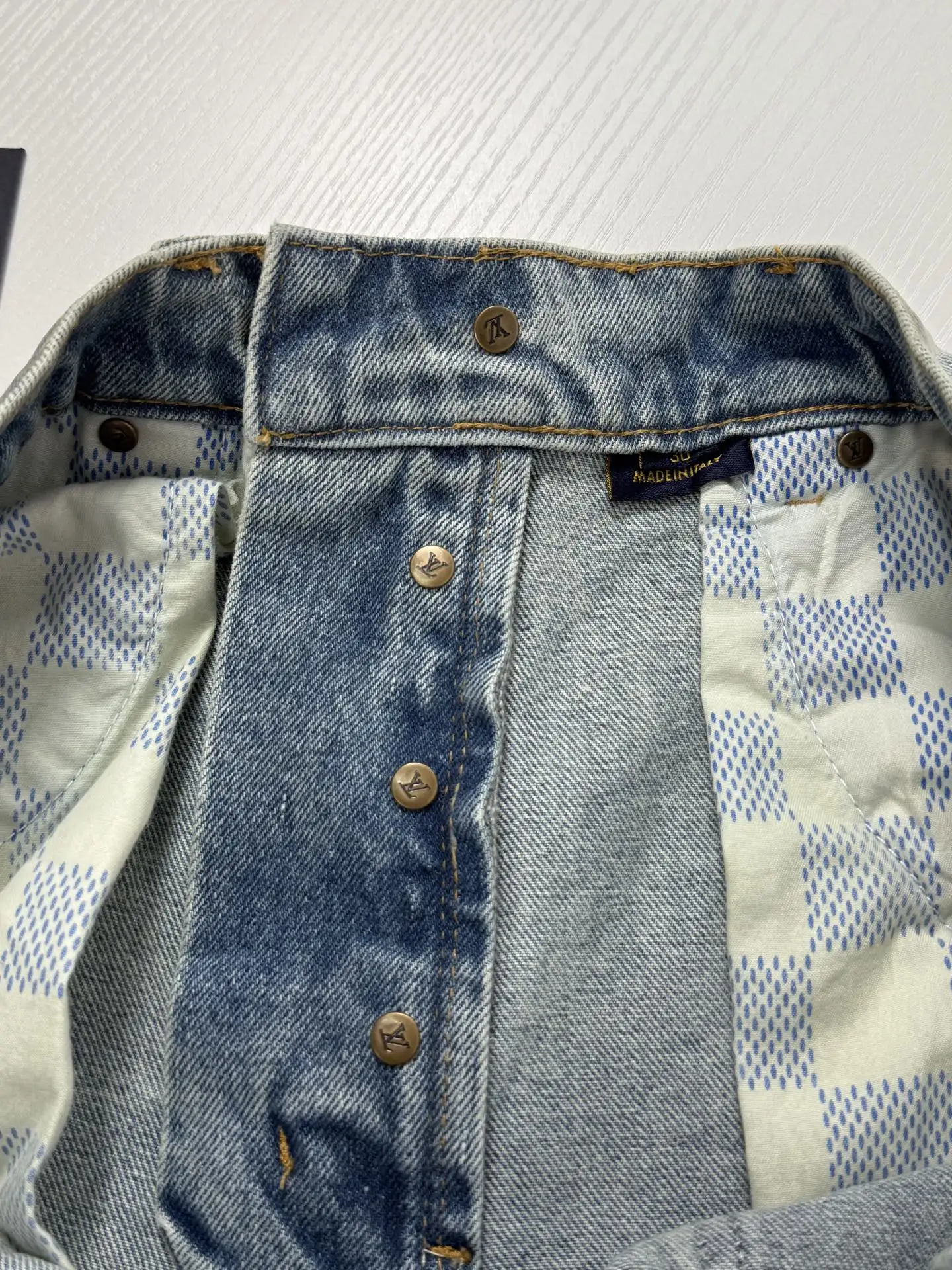 Embellished Straight-Leg Jeans with Logo Embroidery D34522025 — view 8
