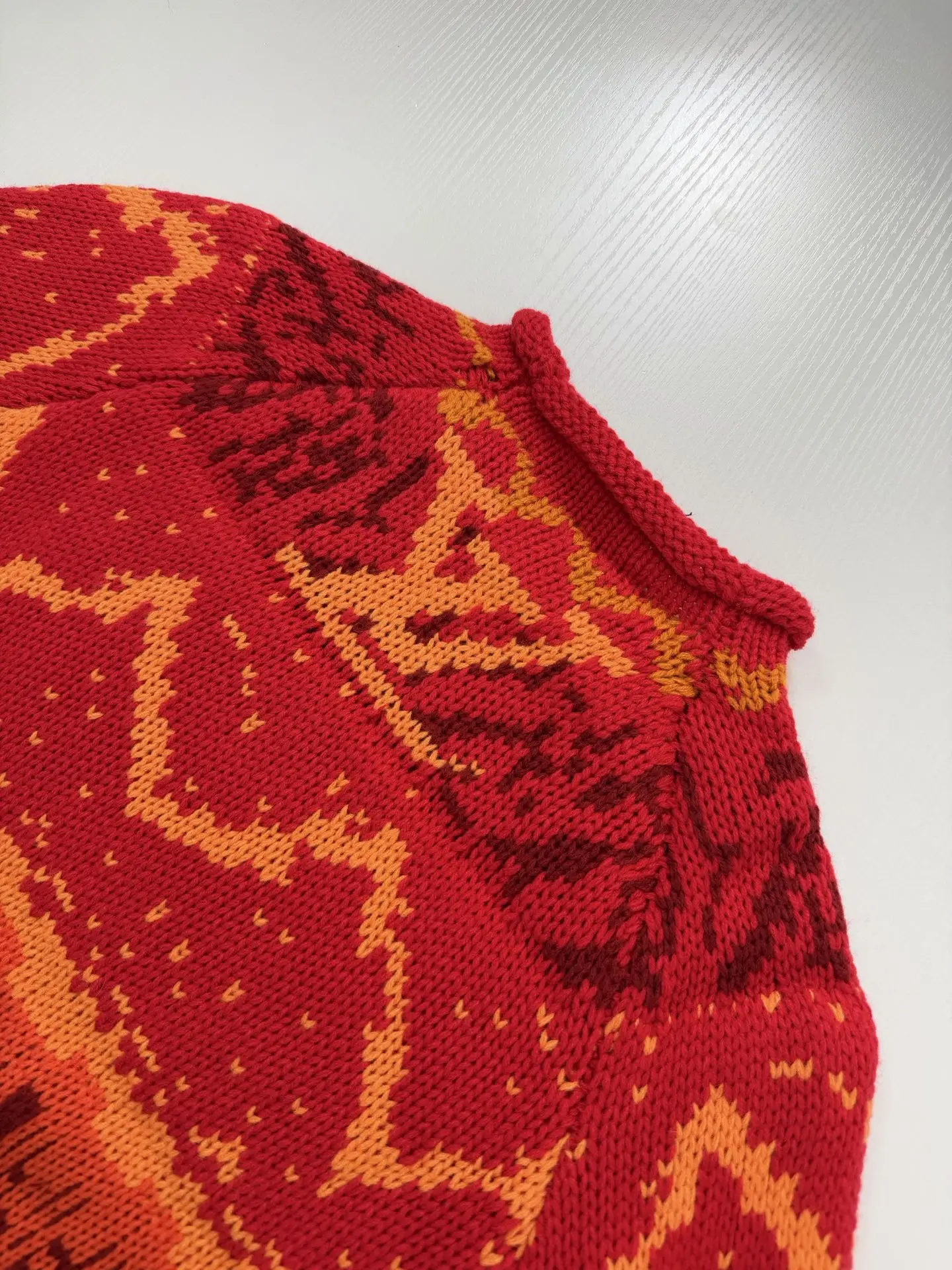 Fair Isle Gradient Jacquard Knit Sweater D34521975 — view 5