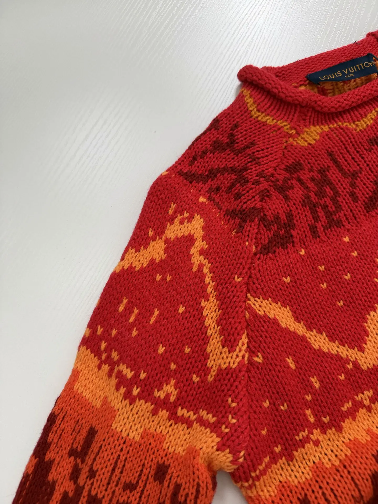 Fair Isle Gradient Jacquard Knit Sweater D34521975 — view 6