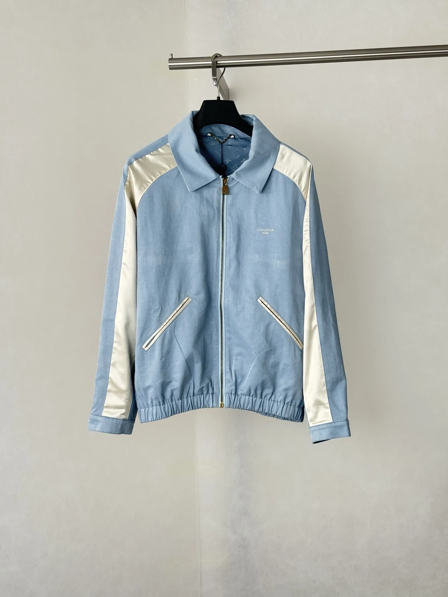 Malletier Embroidered Color-Block Harrington Jacket D34518673