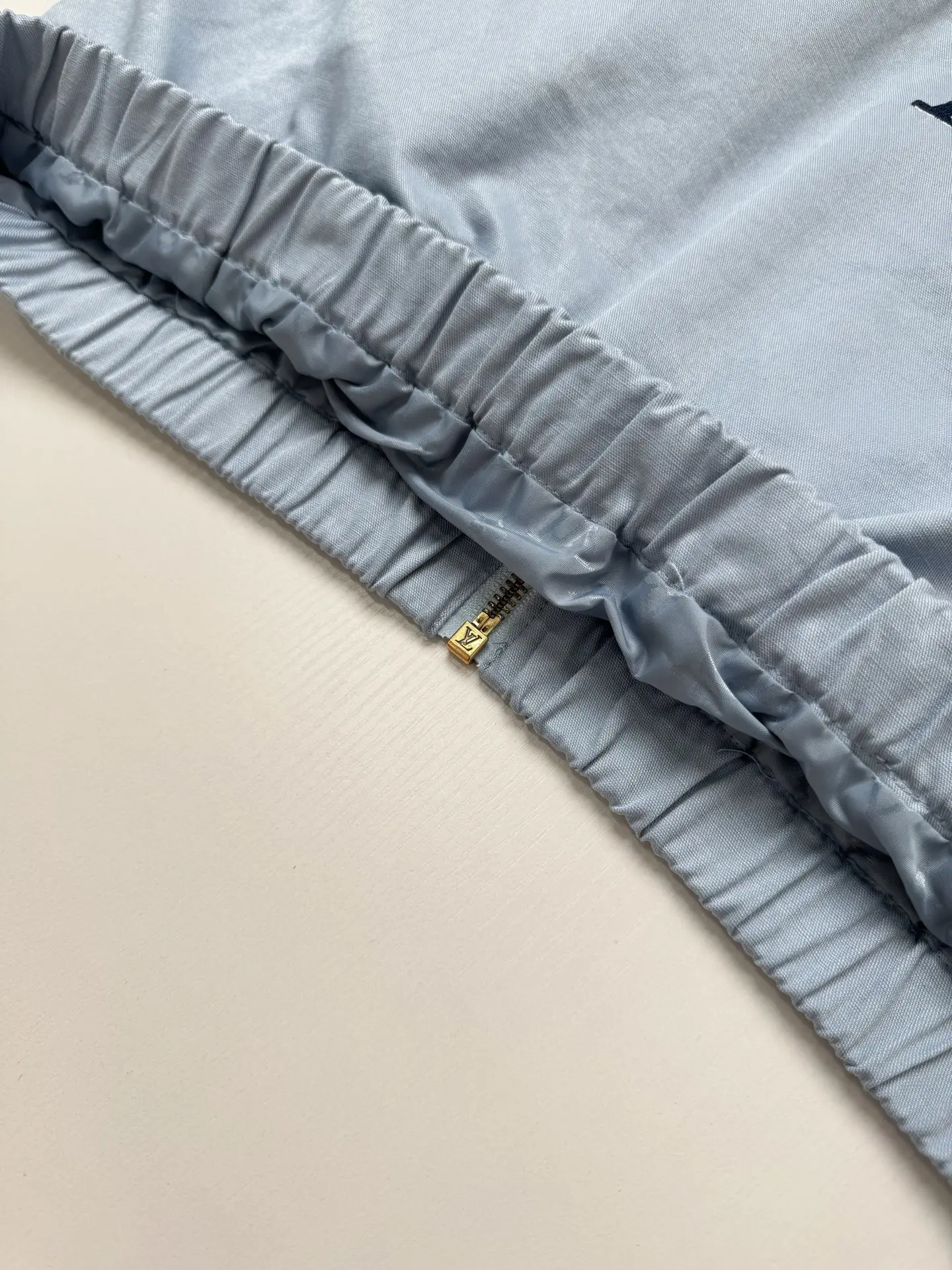Malletier Embroidered Color-Block Harrington Jacket D34518673 — view 14