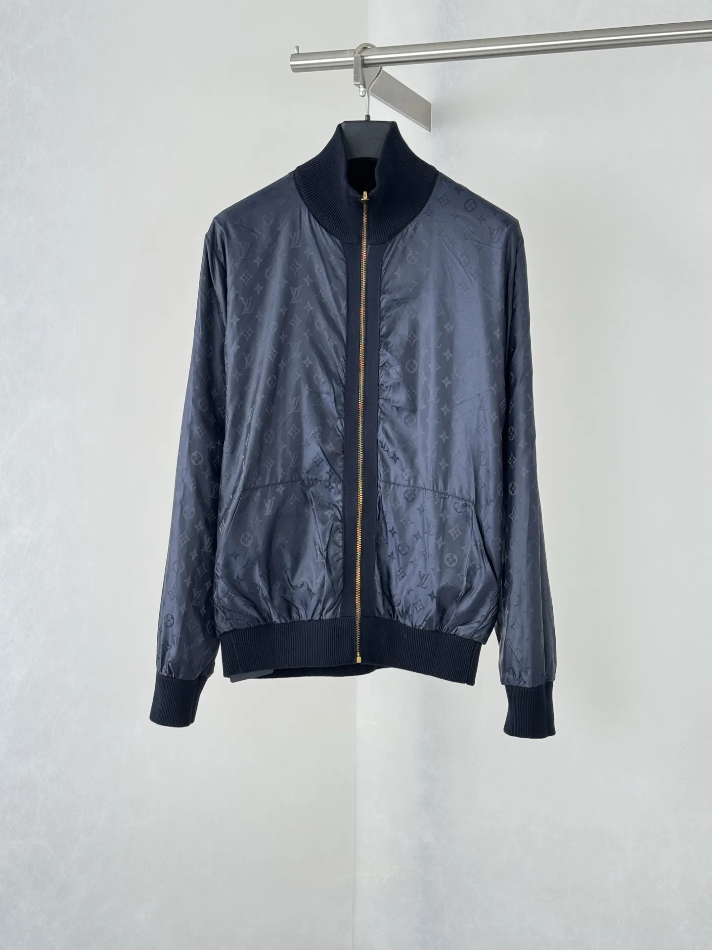Reversible Monogram Knit and Nylon Jacket D34518719 — view 3
