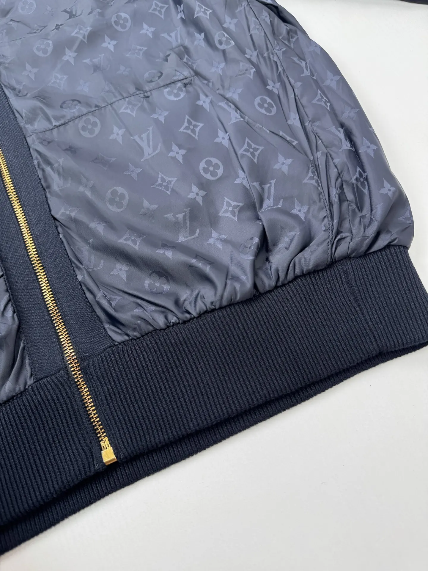 Reversible Monogram Knit and Nylon Jacket D34518719 — view 9