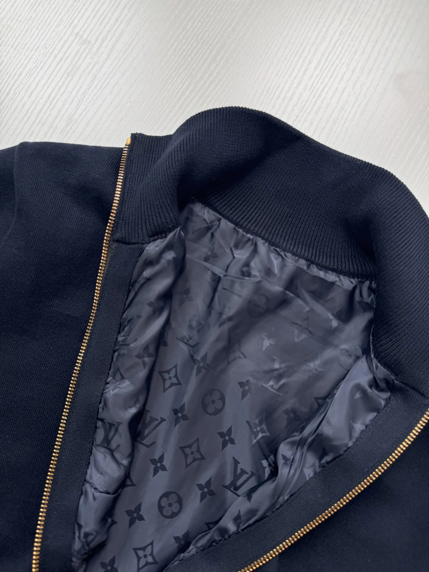Reversible Monogram Knit and Nylon Jacket D34518719 — view 14