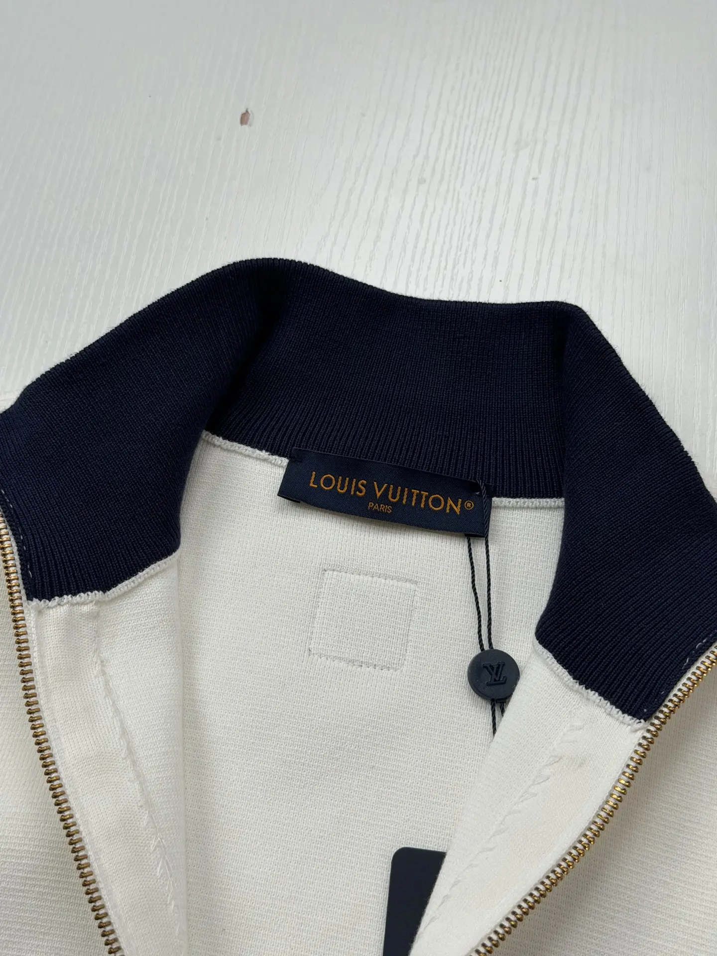Mixed-Media Color-Block Zip-Up Jacket D34518710 — view 10