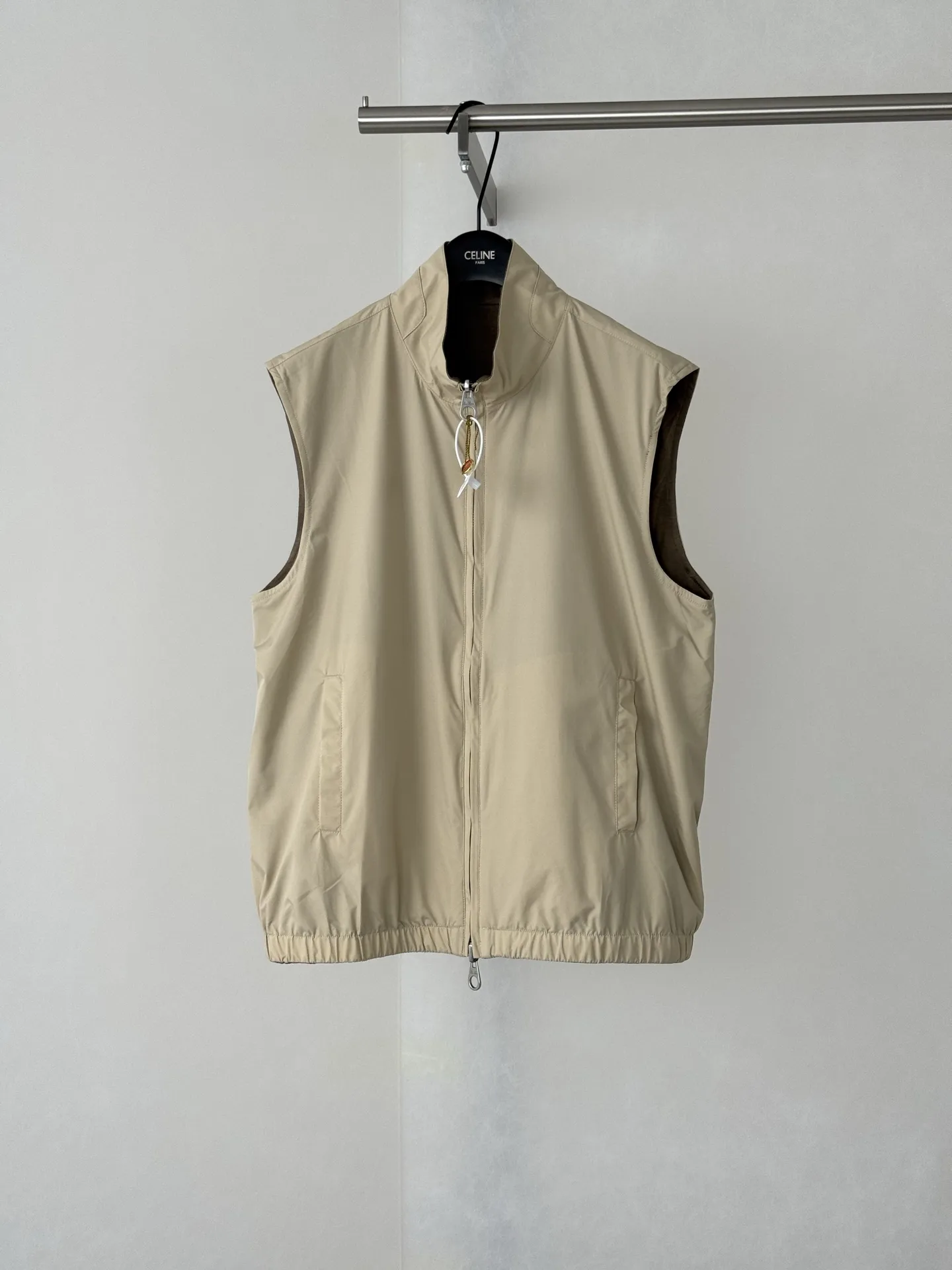 Reversible Shell and Wool-Blend Gilet D34518737
