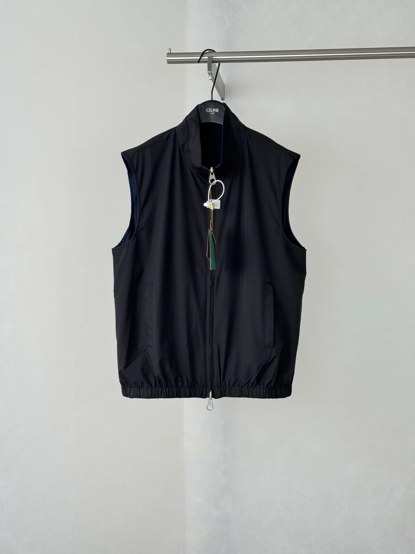Reversible Nylon and Wool-Knit Gilet D34518736