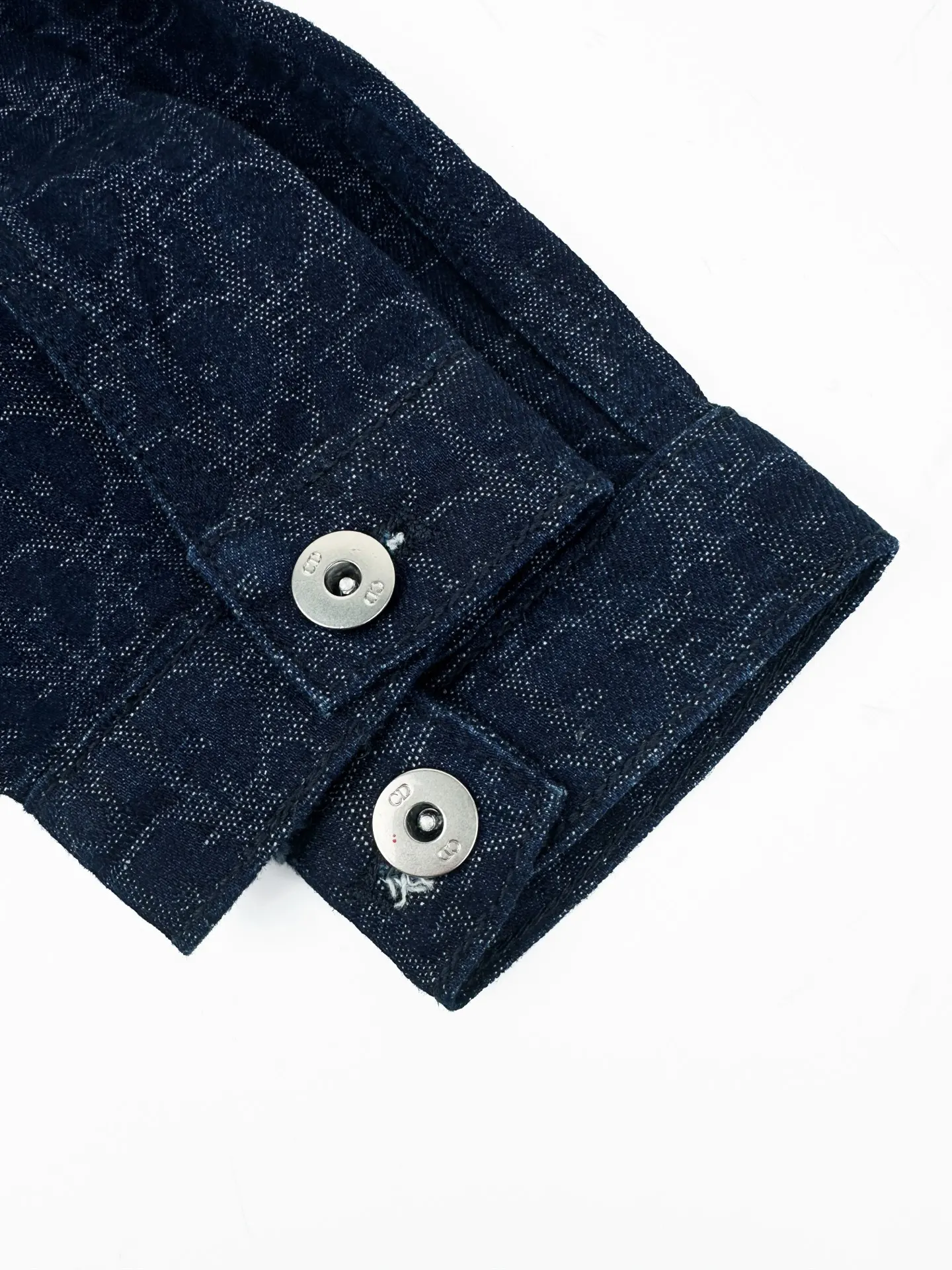 Oblique Jacquard Cropped Denim Jacket D34519163 — view 6