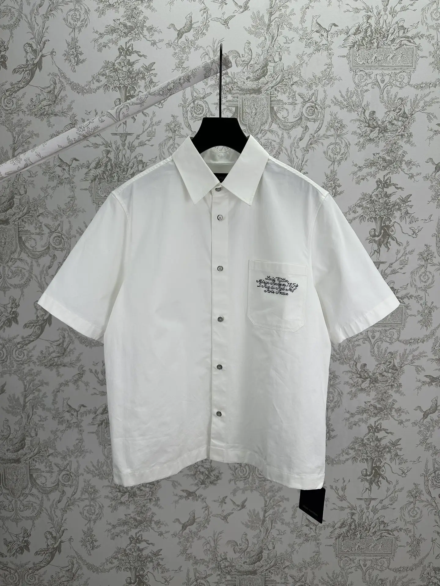 Embroidered Cotton Short-Sleeve Shirt D35014406
