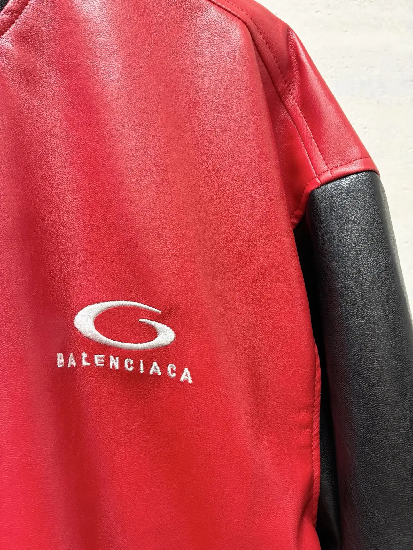 NBA Logo Leather Bomber Jacket D35019106 — view 11