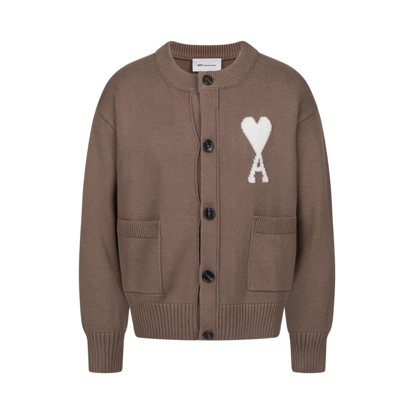Ami de Coeur Wool Intarsia Cardigan D35022417