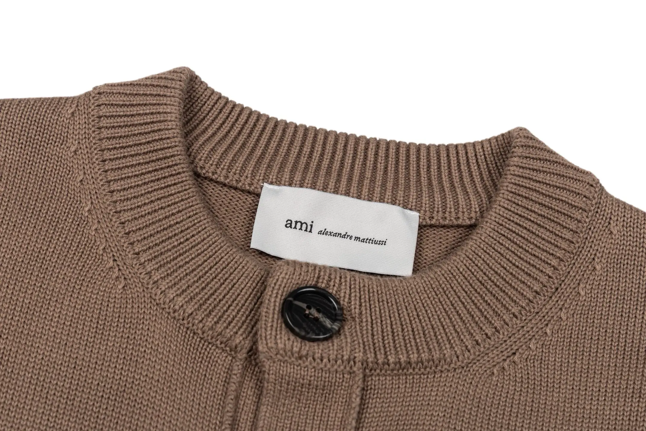 Ami de Coeur Wool Intarsia Cardigan D35022417 — view 3