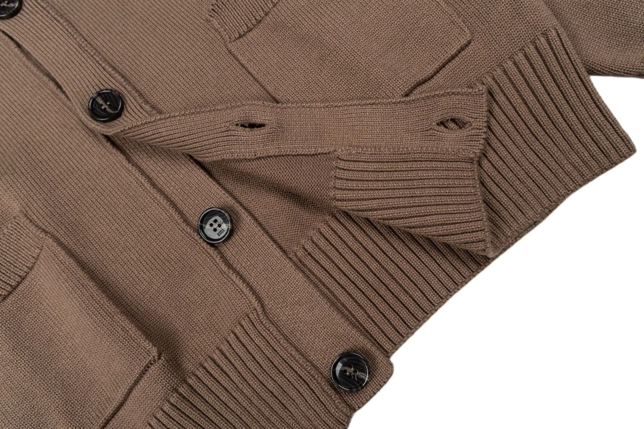 Ami de Coeur Wool Intarsia Cardigan D35022417 — view 8