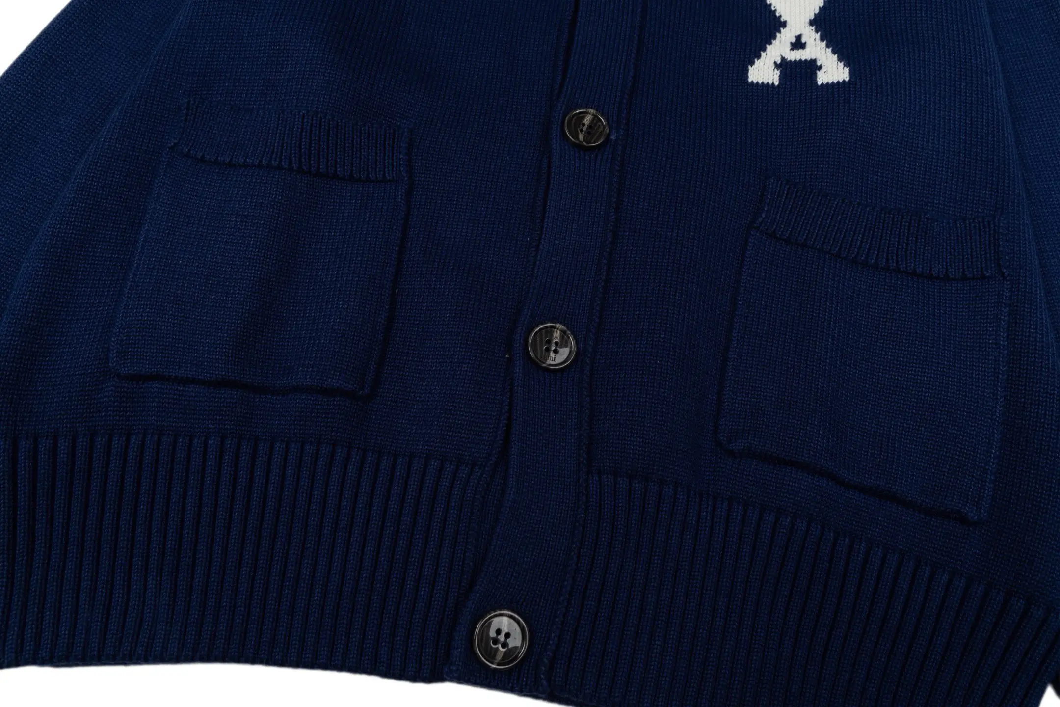 Ami de Coeur Intarsia Wool Cardigan D35022418 — view 7