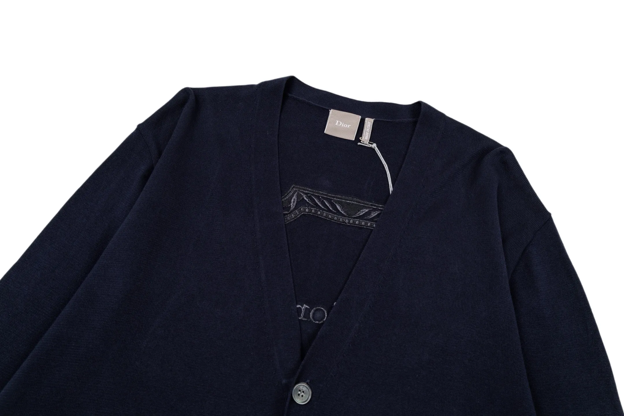 Médaillon Colibri Embroidered Wool-Blend Cardigan D35022331 — view 3