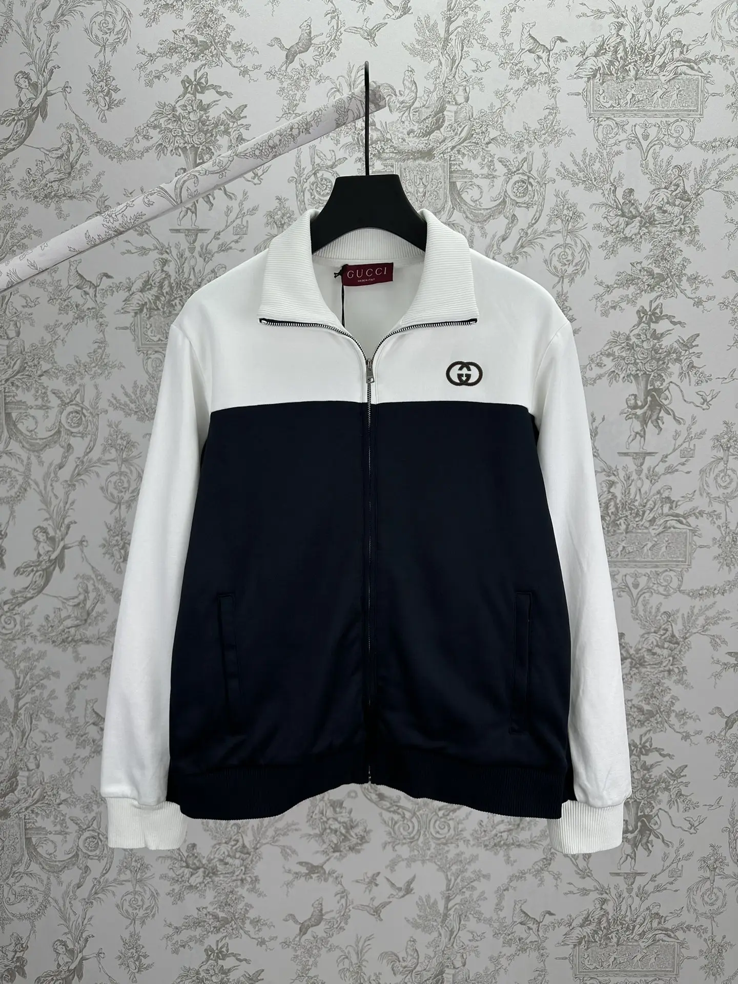 Interlocking G Color-Block Jersey Track Jacket D35014388