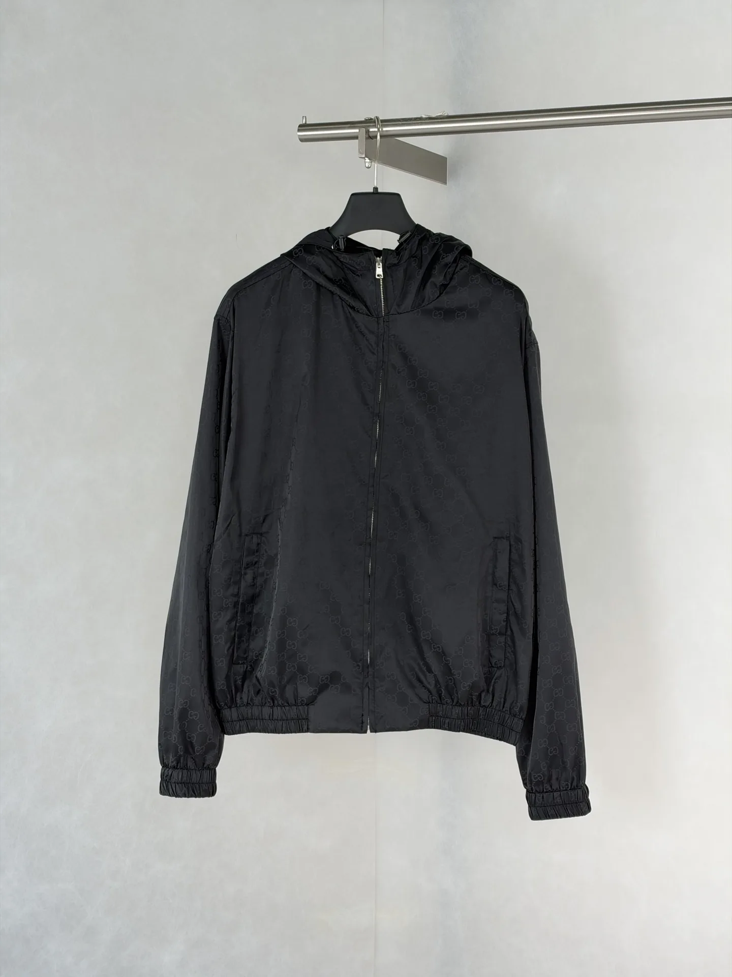 GG Jacquard Hooded Windbreaker Jacket D35020474
