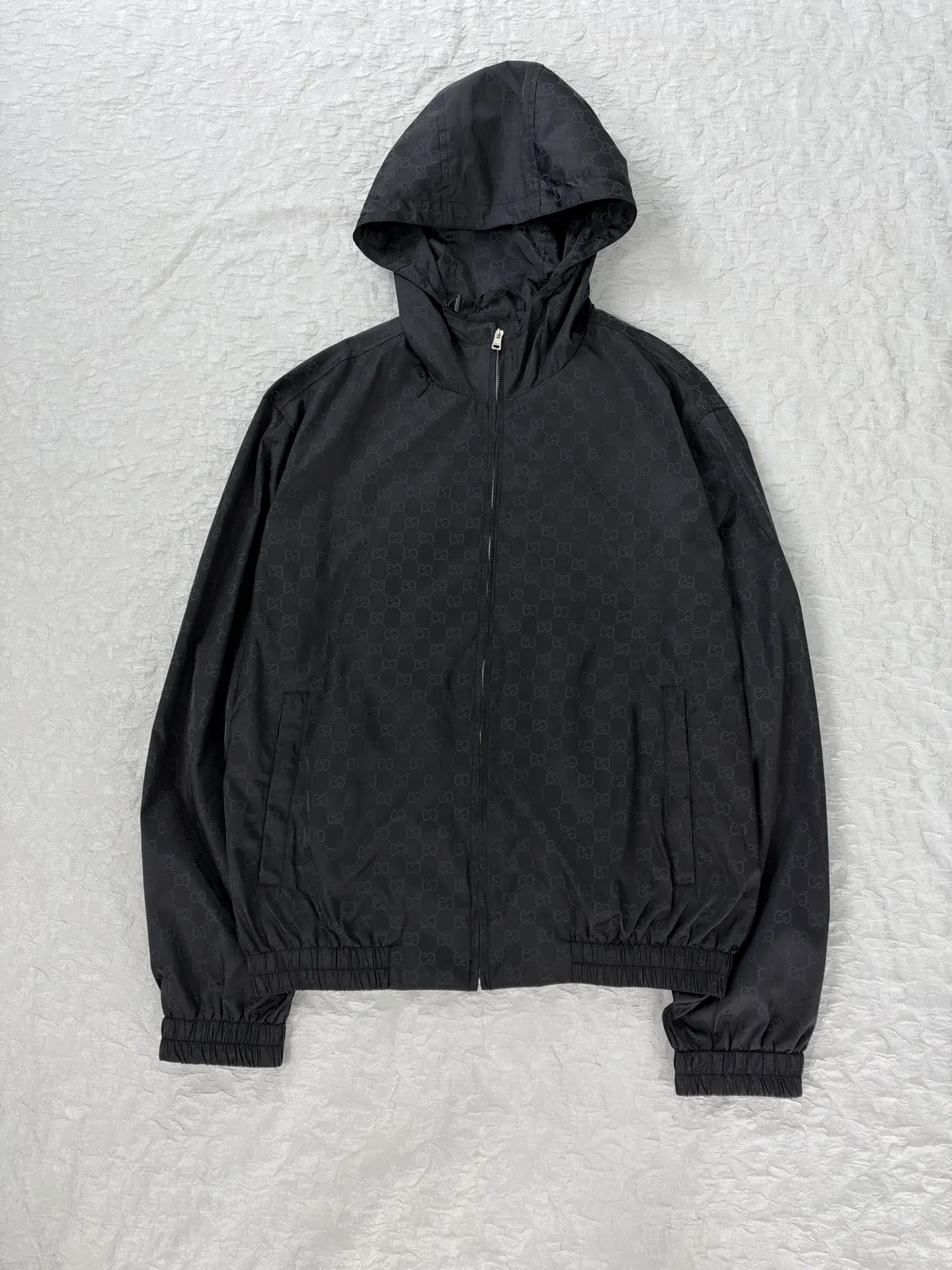 GG Jacquard Hooded Windbreaker Jacket D35020474 — view 3