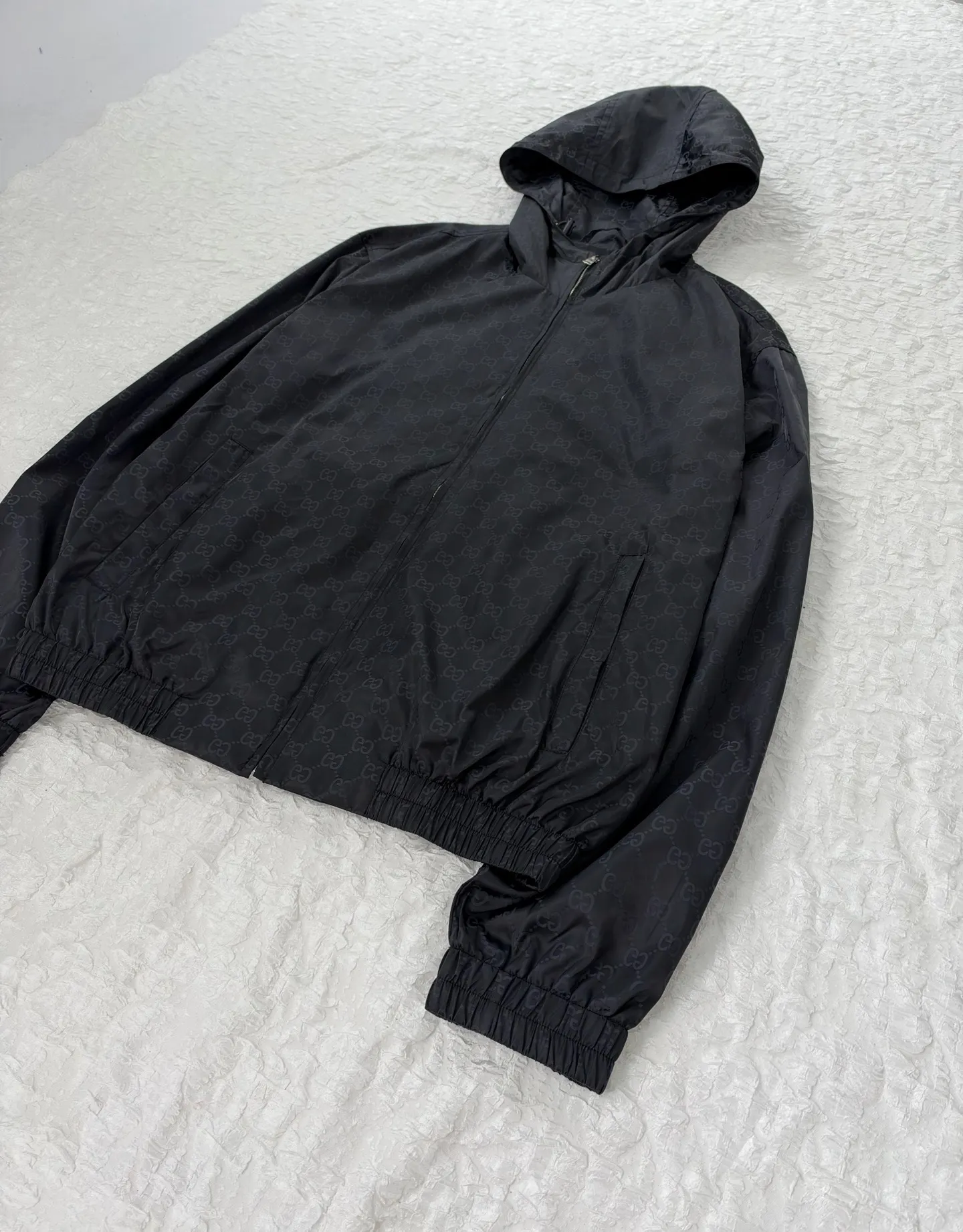 GG Jacquard Hooded Windbreaker Jacket D35020474 — view 4