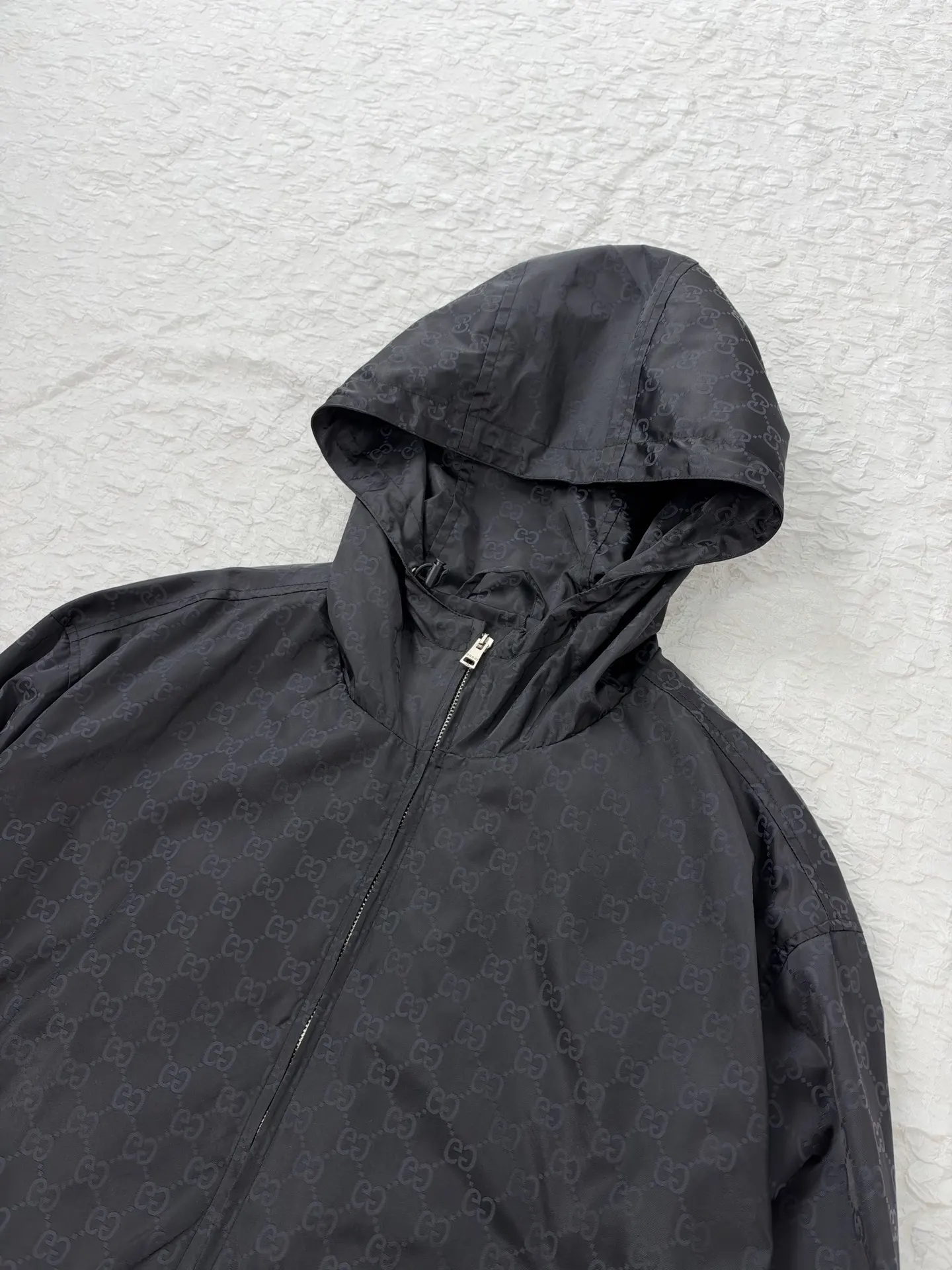 GG Jacquard Hooded Windbreaker Jacket D35020474 — view 6