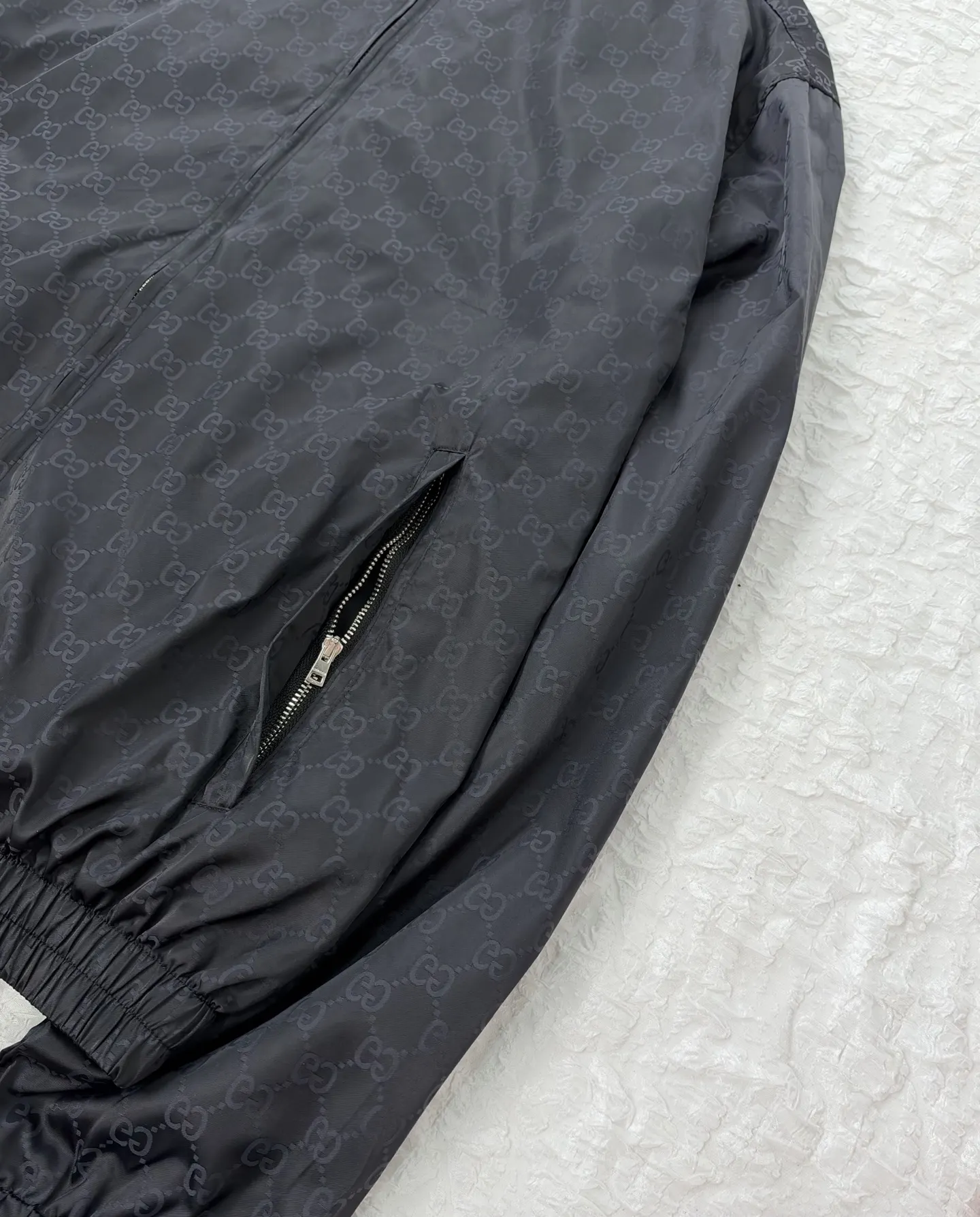 GG Jacquard Hooded Windbreaker Jacket D35020474 — view 7