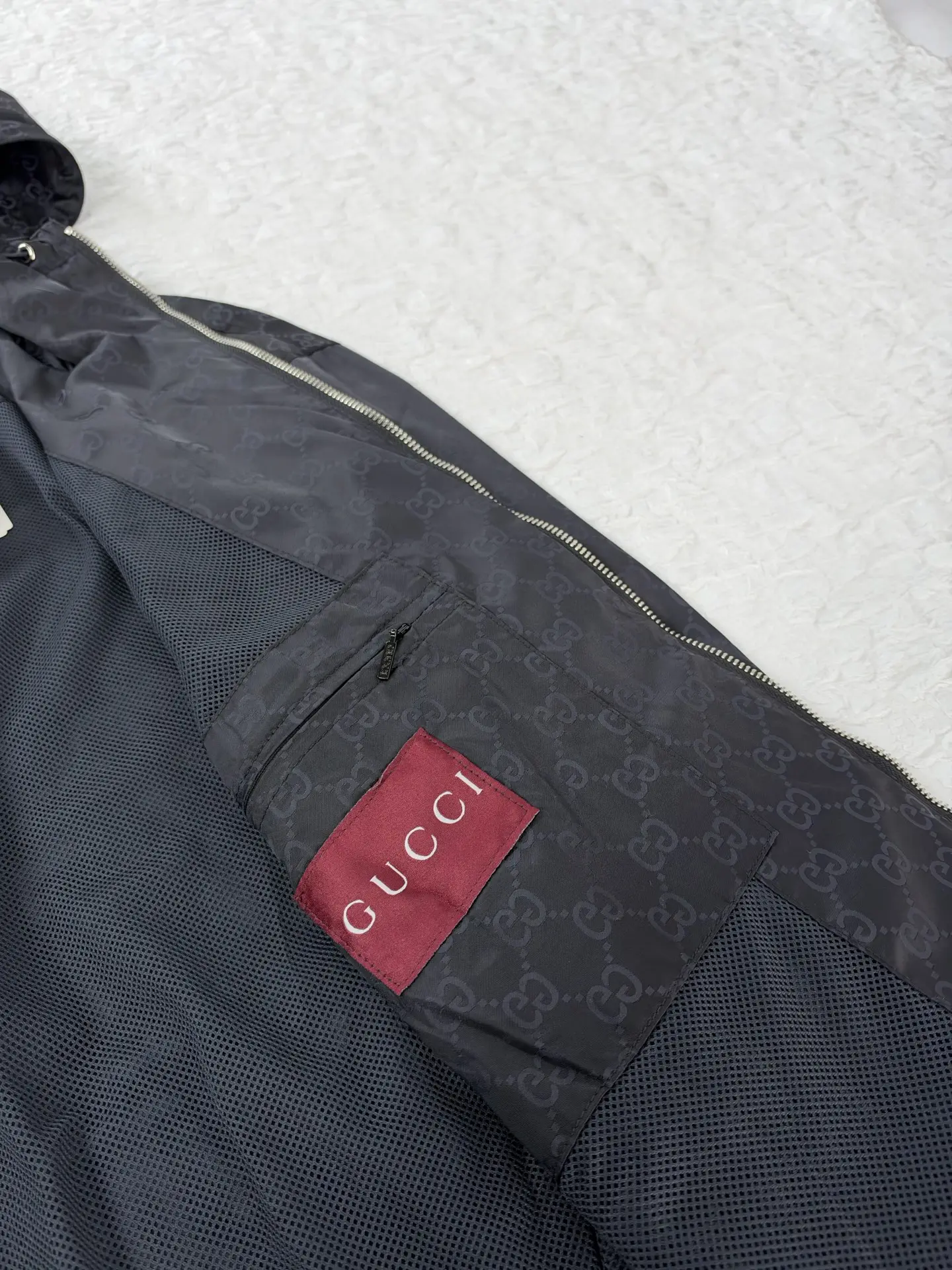 GG Jacquard Hooded Windbreaker Jacket D35020474 — view 11