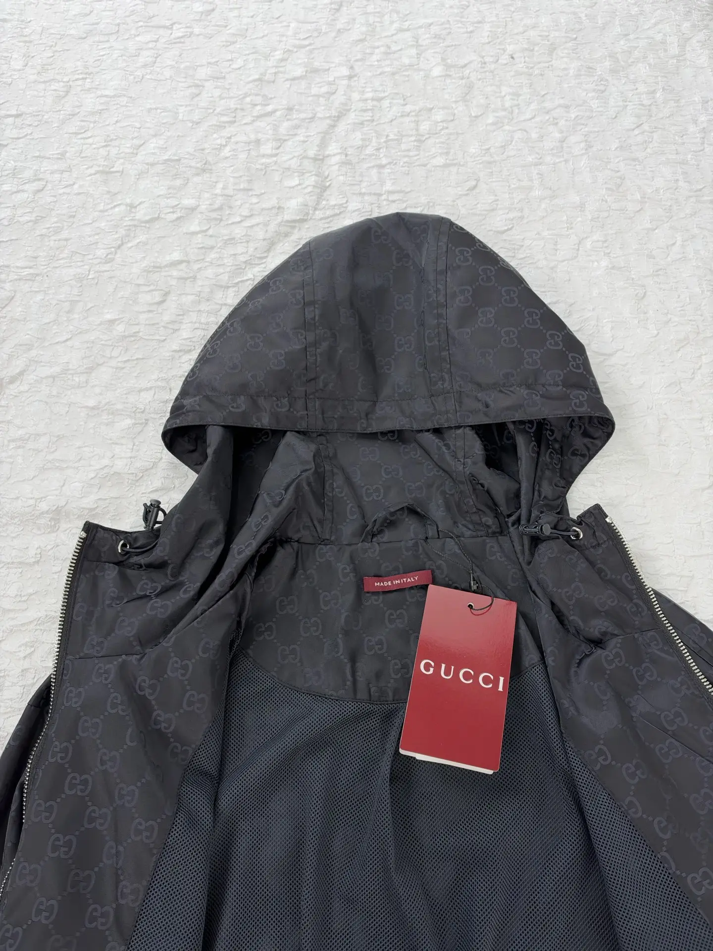 GG Jacquard Hooded Windbreaker Jacket D35020474 — view 12