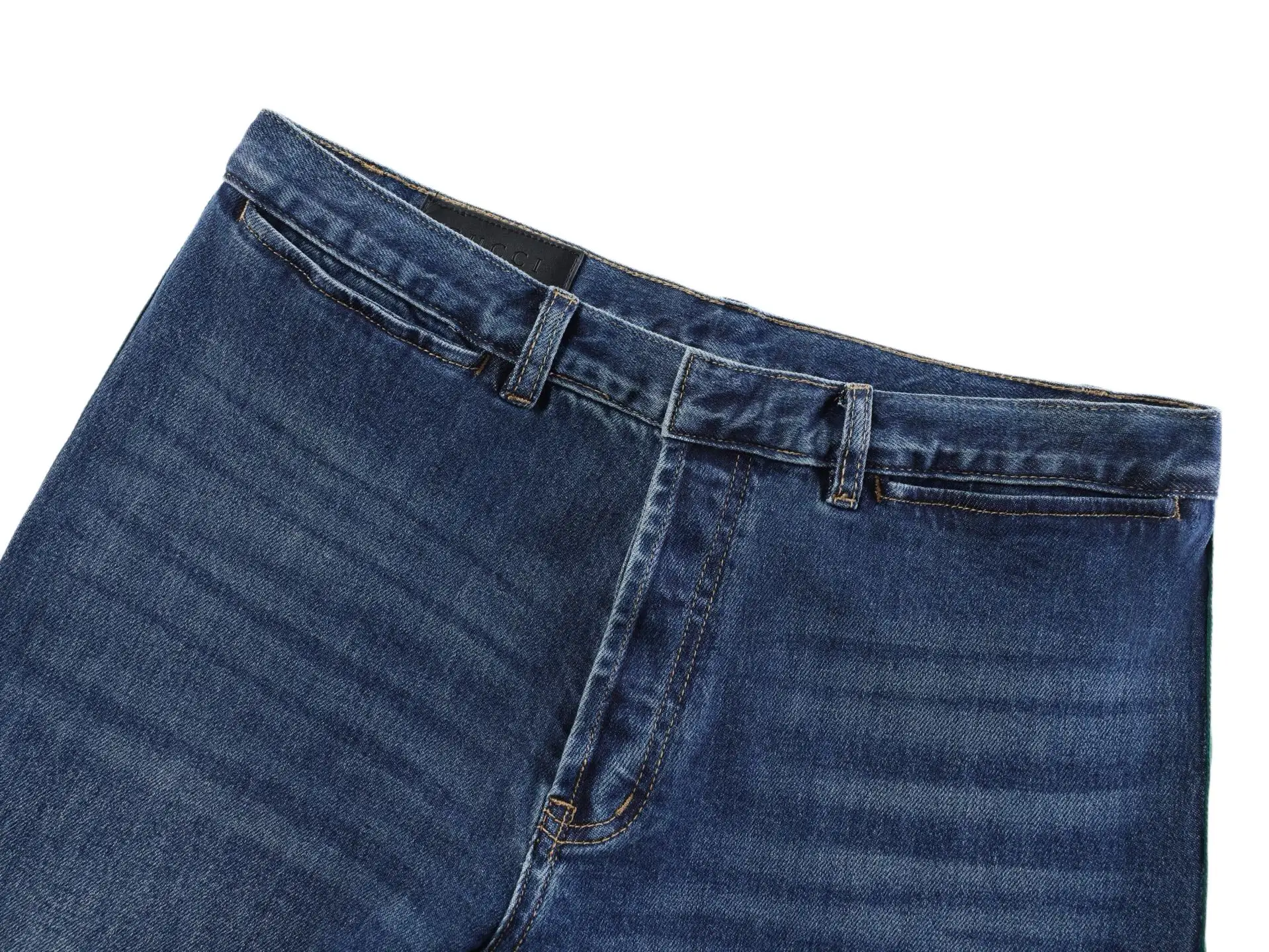 Webbing-Trimmed Straight-Leg Jeans D35022445 — view 3